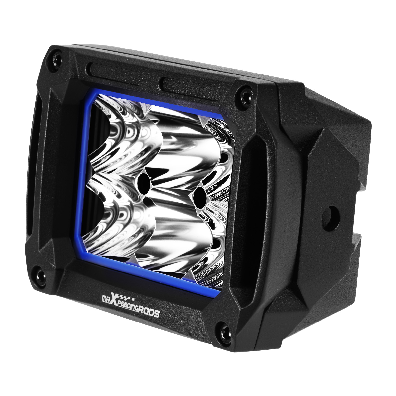 4.4inch 60W LED Pod Lights White 6000LM Spot Flood for Offroad Truck 4WD SUV