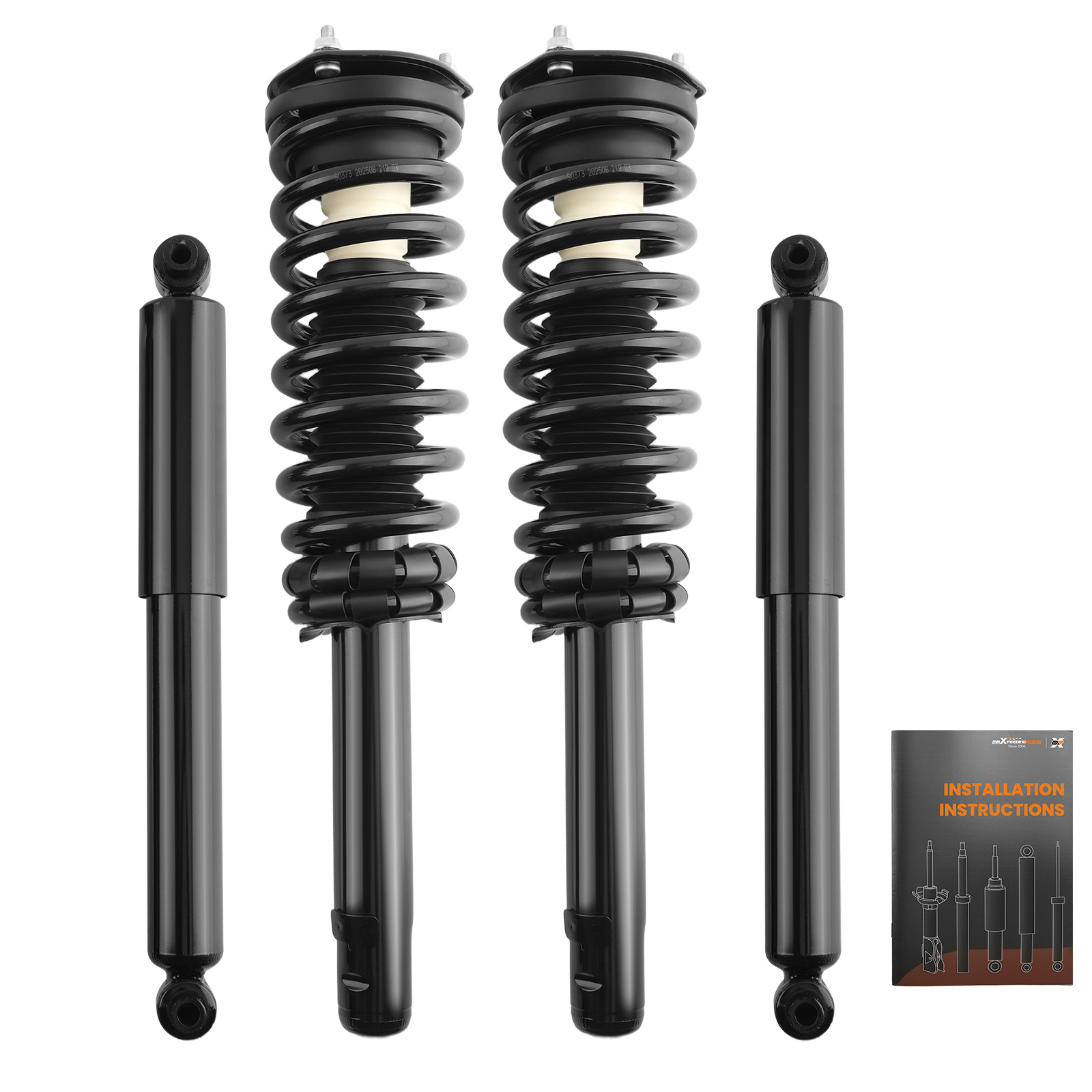 4X Front & Rear Complete Struts & Coil Springs for Lincoln MKZ 2010-2012 V6 3.5L