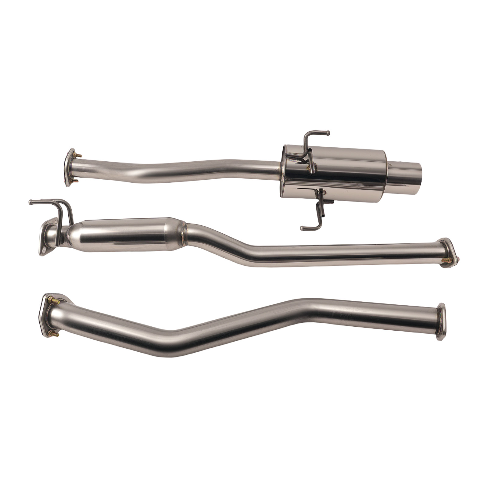 New CatBack Exhaust System Kit For Honda Civic EX 1.7L 2001-05 Stainless Steel