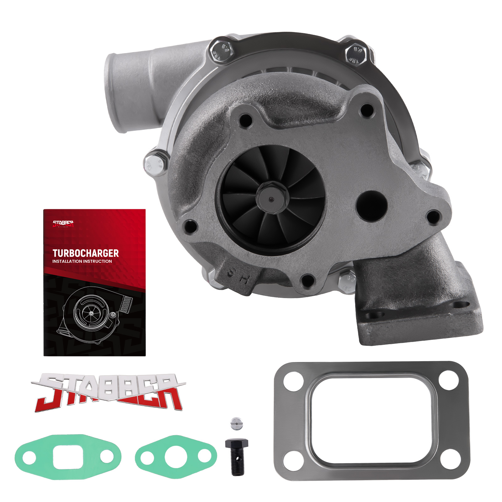 Upgraded Billet Universal Turbo T3 T4 Turbocharger 0.57 A/R Turbine 400+HP