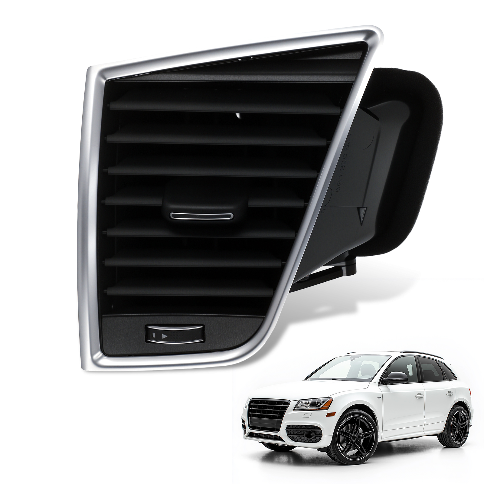 AC Vent Left Black for Audi Q5 SQ5 2010-2017 8R1820901 Driver Side Assembly