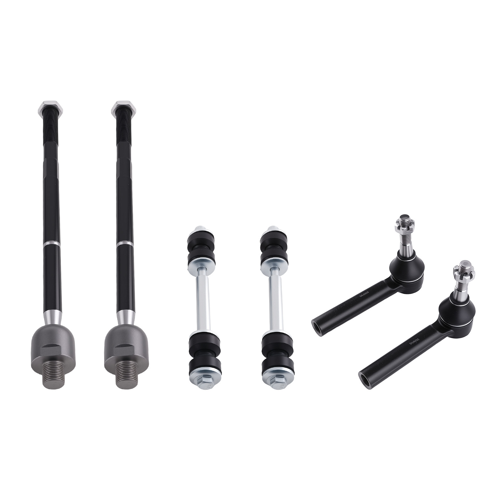 Front Upper Control Arms Sway Bar Links Tie Rods for Chevy Silverado Sierra 1500