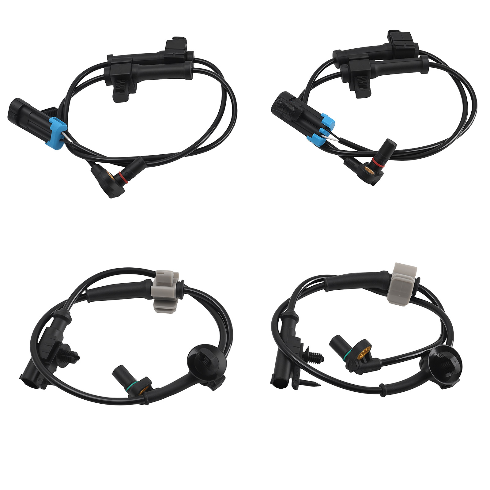 4 Front Rear ABS Wheel Speed Sensor for Chevy Tahoe Avalanche GMC Yukon 2007-12