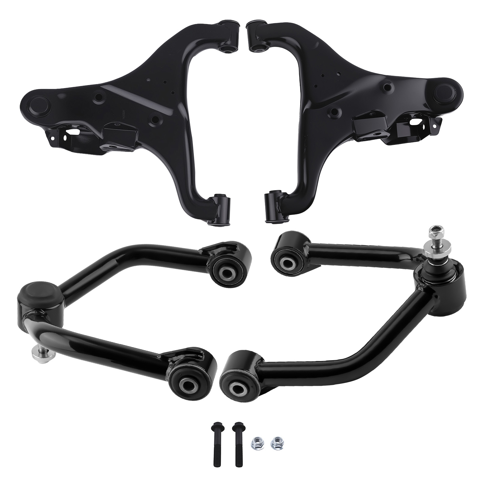 Front Upper Lower Control Arms w/ Ball Joint  For Nissan Armada Titan 2004-2015