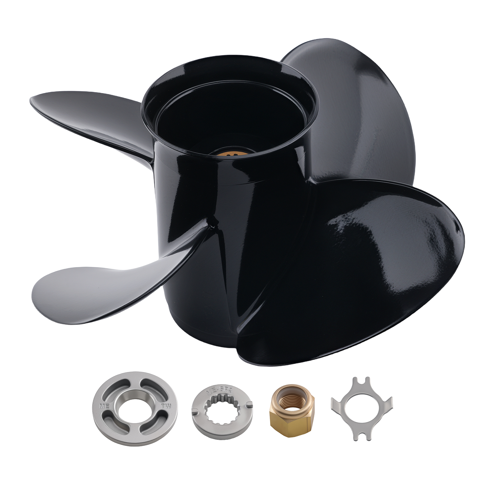 Aluminum 4 Blade Propeller for Mercury 40-140HP 13