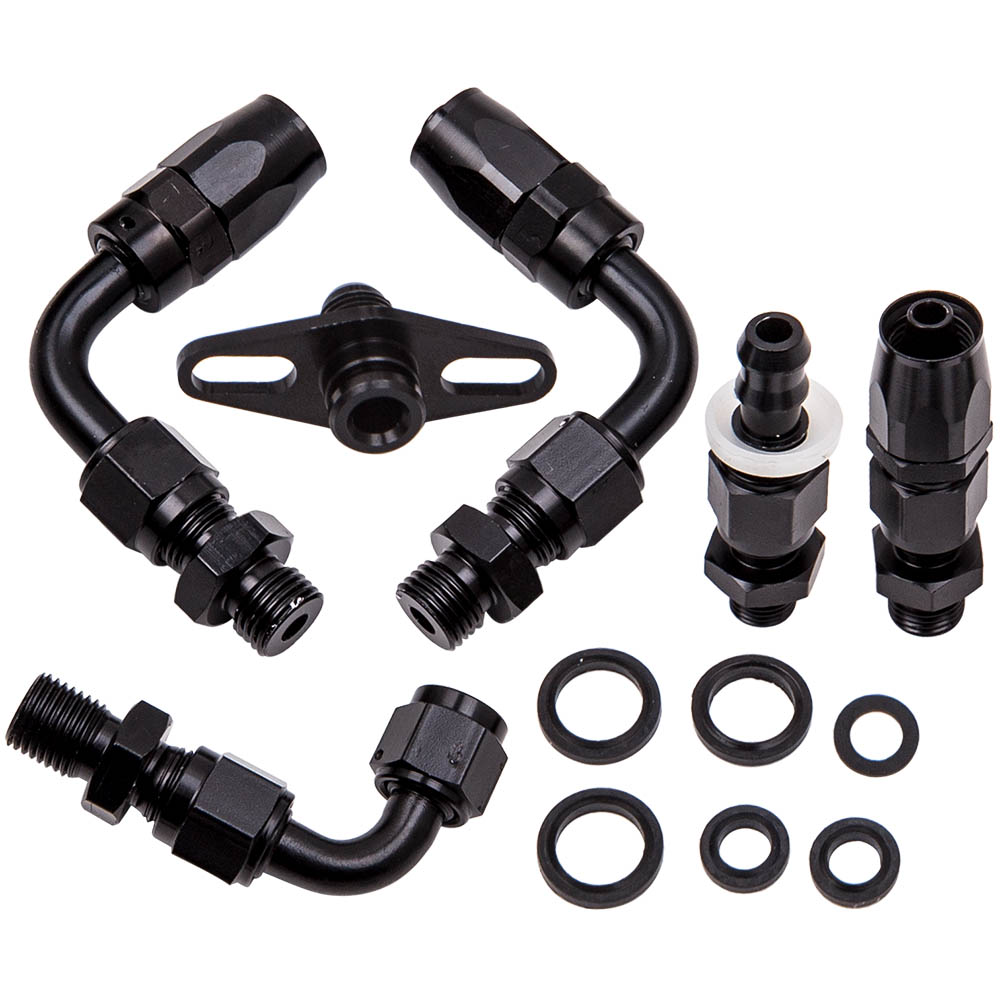 Regulador Presion Gasolina Universal 6AN con Manometro 0-100PSI Aluminio CNC