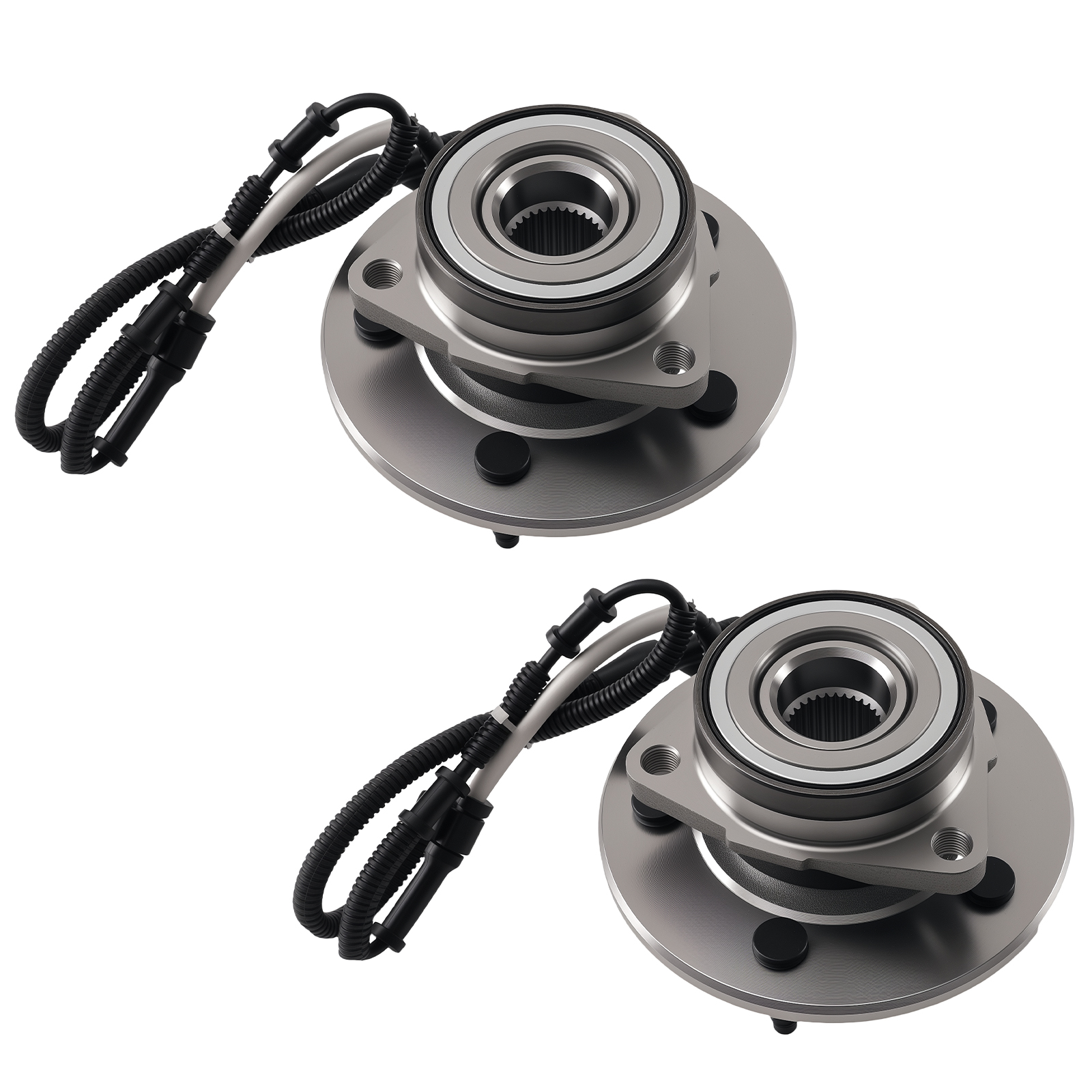 2pc Front Wheel Hub & Bearing for Ford F-150 4WD 97-00 WB15010 SP550200 5 Bolt