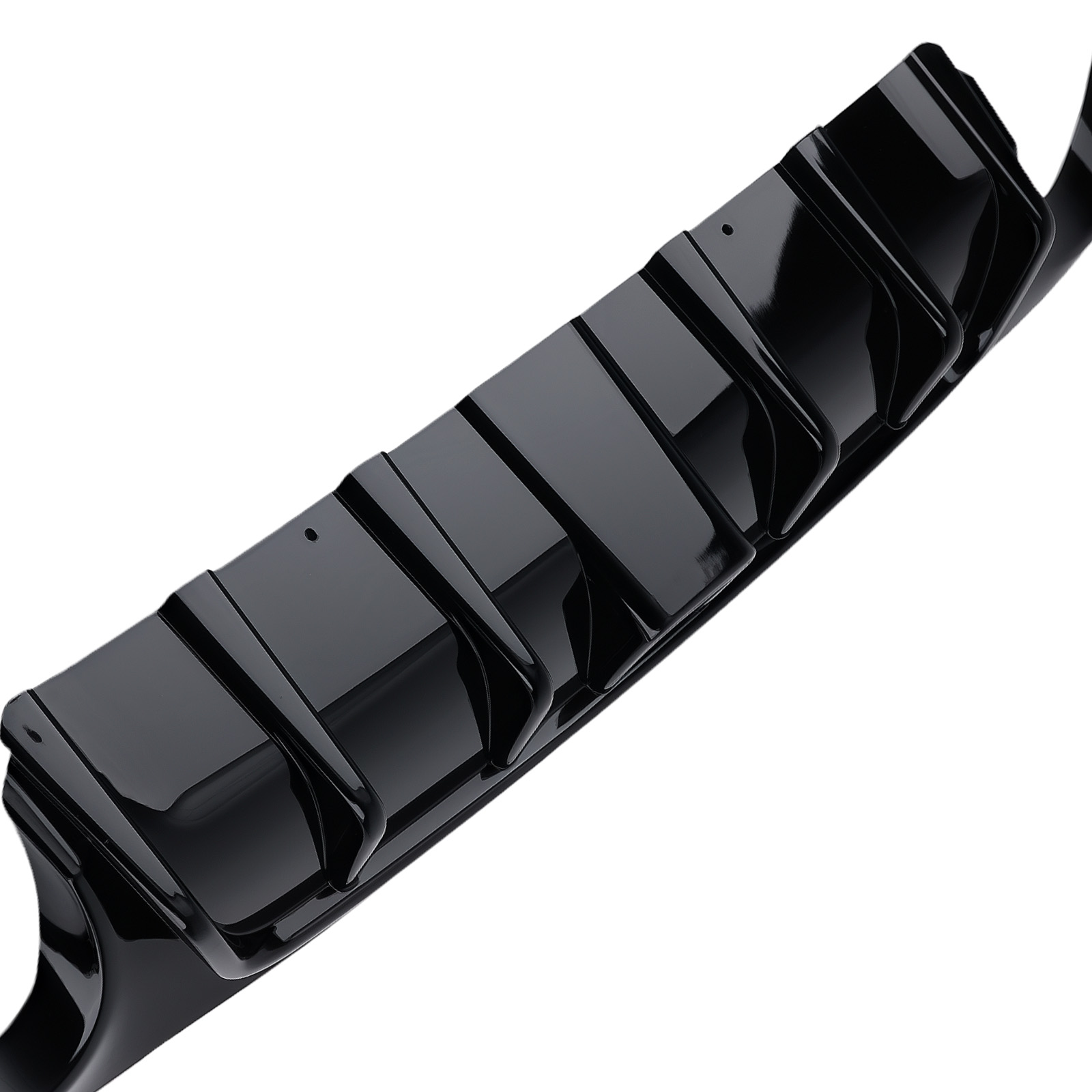 Gloss Black Rear Bumper Diffuser W/LED Light Brake For 2018-2023 Infiniti Q50