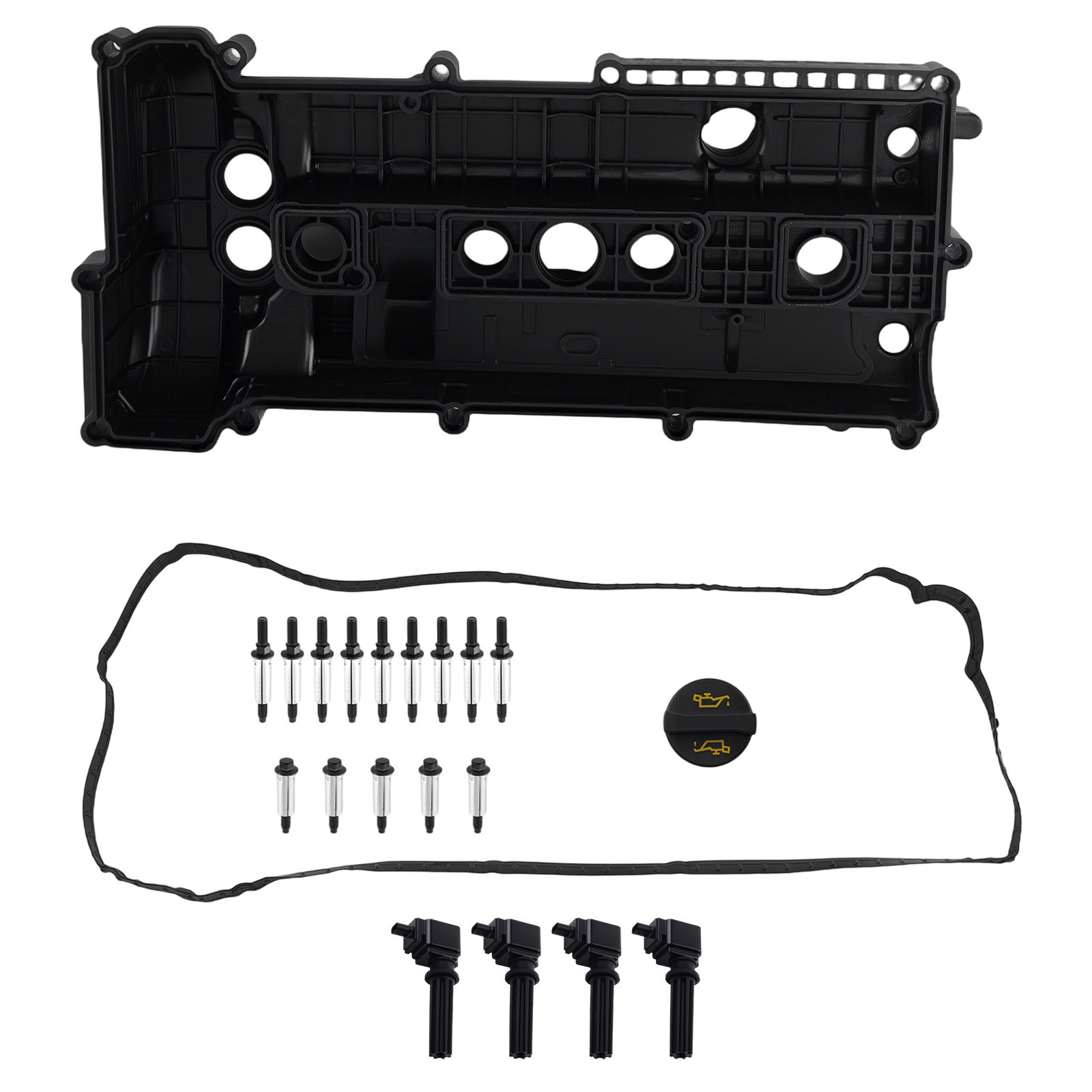 Valve Cover & Coils for Ford Escape Mustang Explorer 2.0L 2.3L 2012-2020