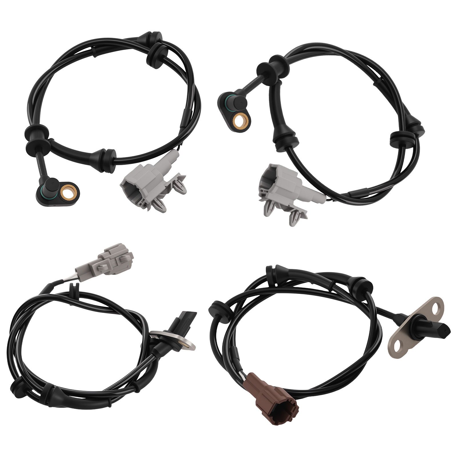 4X Front Rear Left Right ABS Wheel Speed Sensor for Nissan Frontier 2.5L 4.0L@