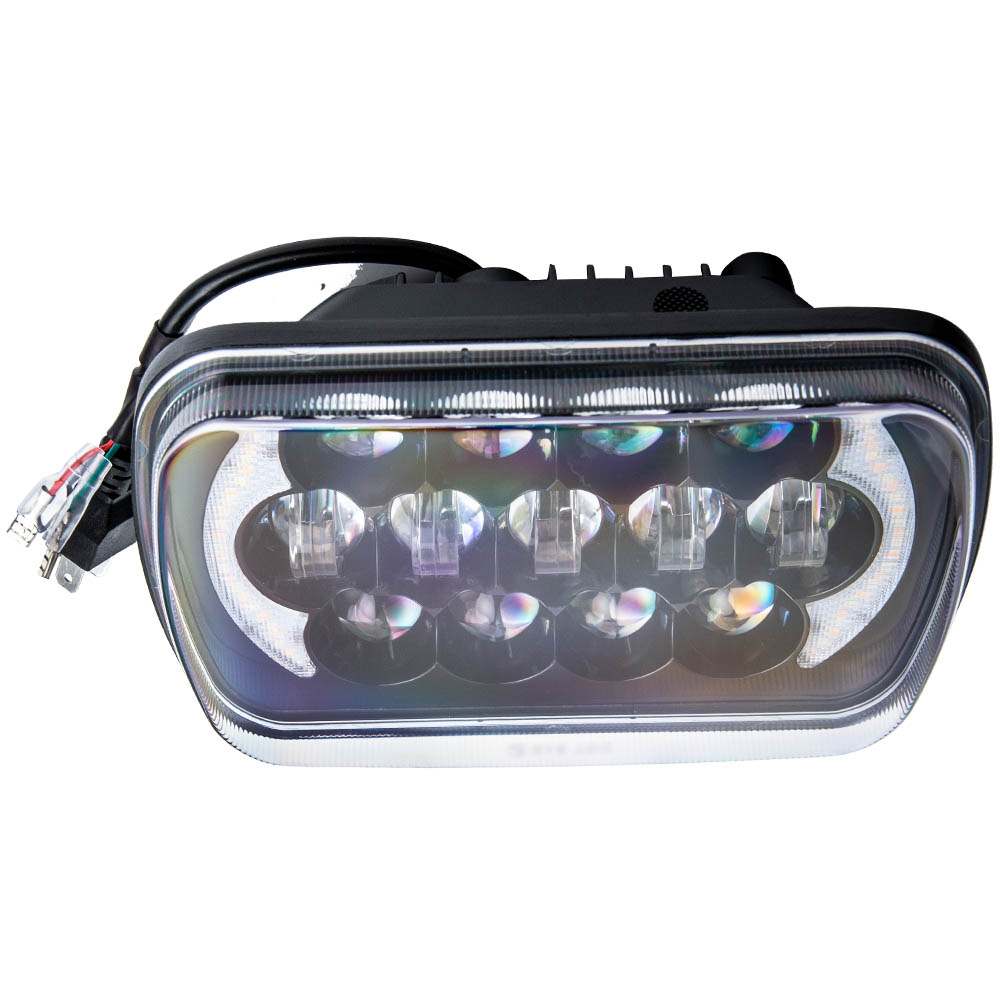 Square LED Headlight Pair for GMC K2500 C2500 Suburban 1997-2000 H6014 6000K