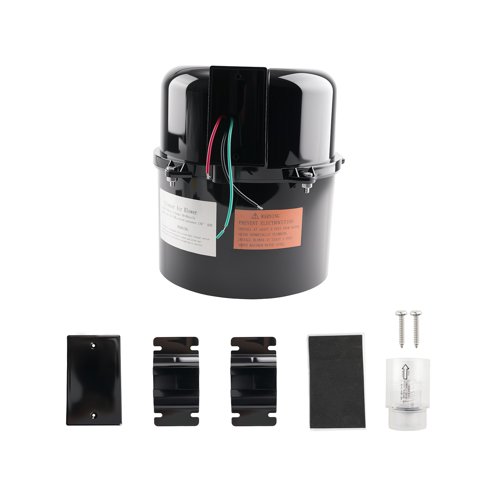Pool Air Blower Motor Kit 2HP 240V 4.5 Amps For Hot Tubs and Spas 6320241 Quiet