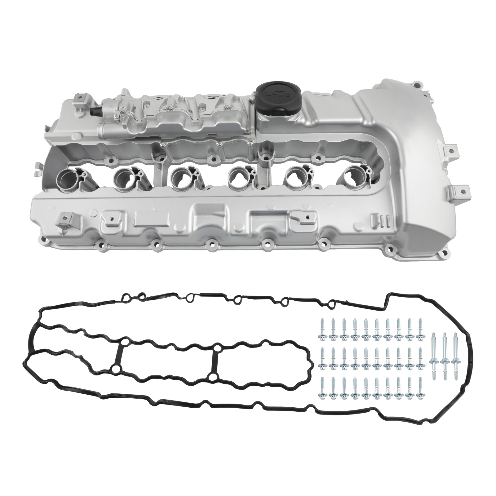 Aluminum Valve Cover w/ Gasket for BMW N54 135i 335i 535i xDrive 740i X6 Z4 3.0L
