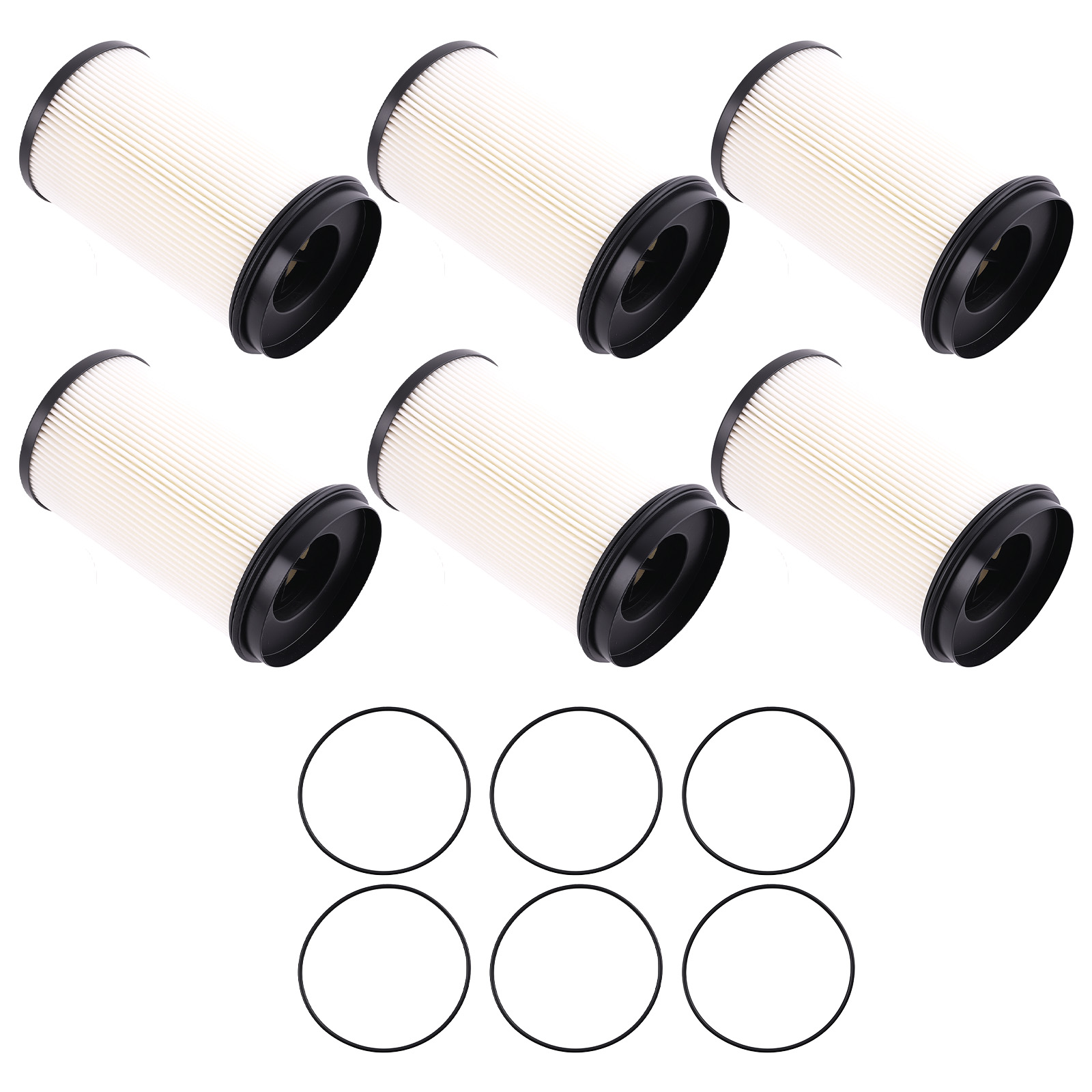 6x Fuel Water Separator Filter for Detroit Diesel DD13 DD15 DD16 R61709 PF46235
