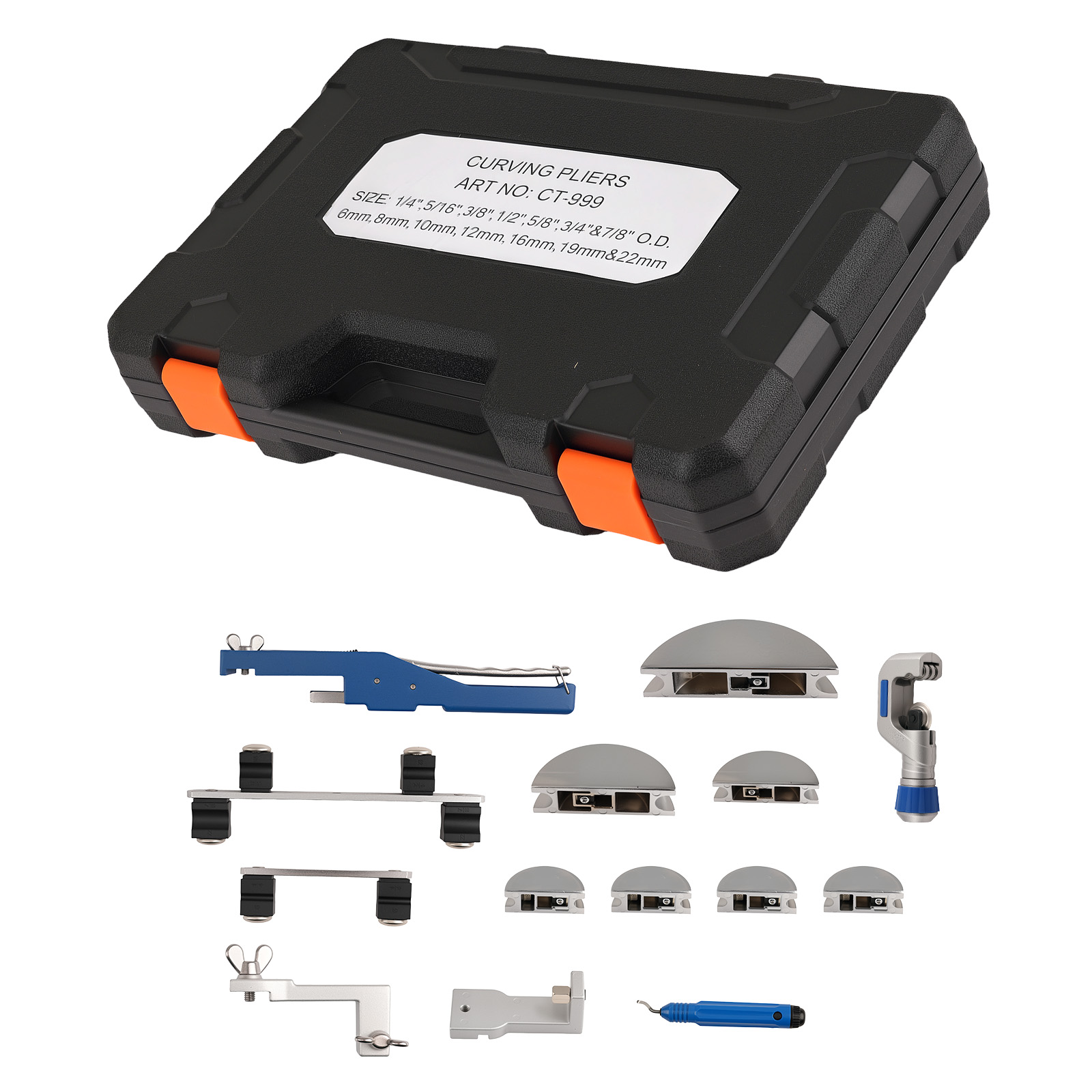 Tube Bender Kit Ratcheting Tubing Benders with Reverse Bending Tool 1/4