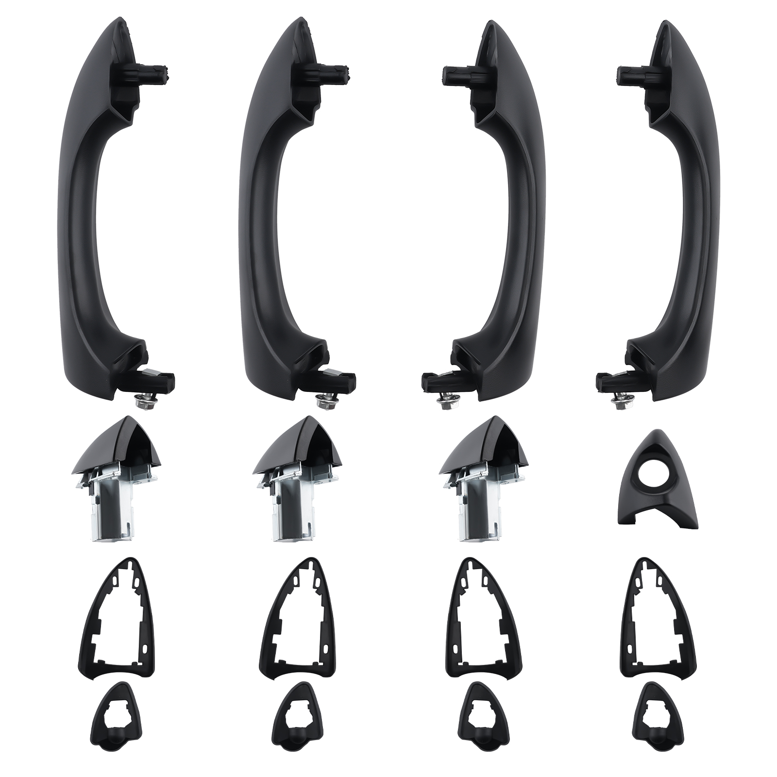 4x Outside Door Handle Front Rear L&R for BMW X5 2000-2006 51218243617 4PC