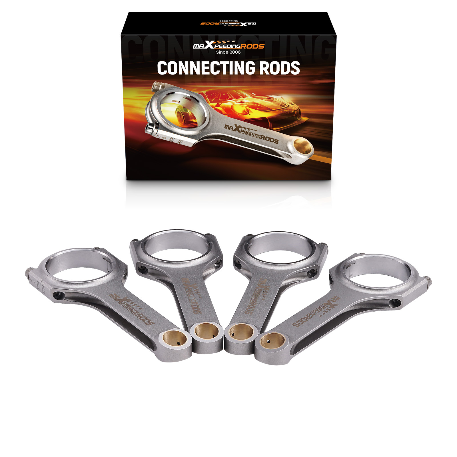 Forged EN24 H-Beam Connecting Rods ARP for Cadillac ATS 2.0L Ecotec LTG 13-18