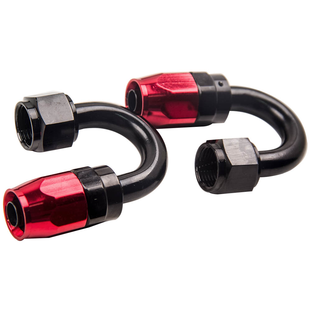 AN8 Stainless Steel Braided Oil Fuel Hose Line 5M + Swivel Fitting End Kit