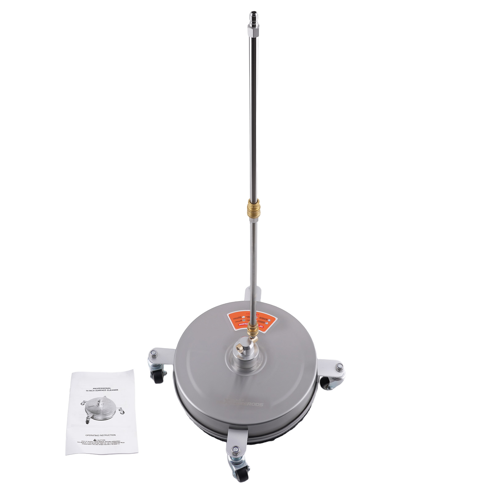 14 Inch Power Washer Surface Cleaner 4200PSI Quick Connect Dual Nozzles