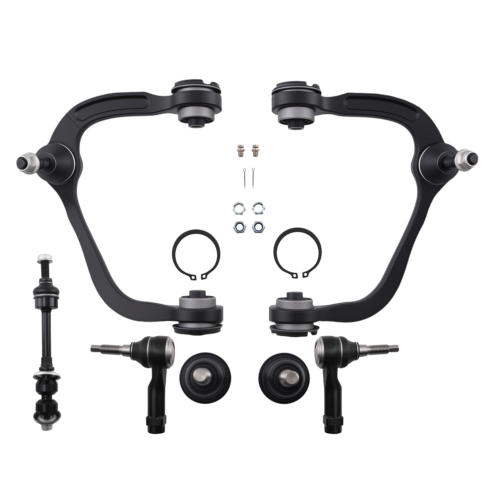 8x Front Upper Control Arm Swaybar Tie Rod For FORD F-150 F150 MARK LT 05-08 4WD