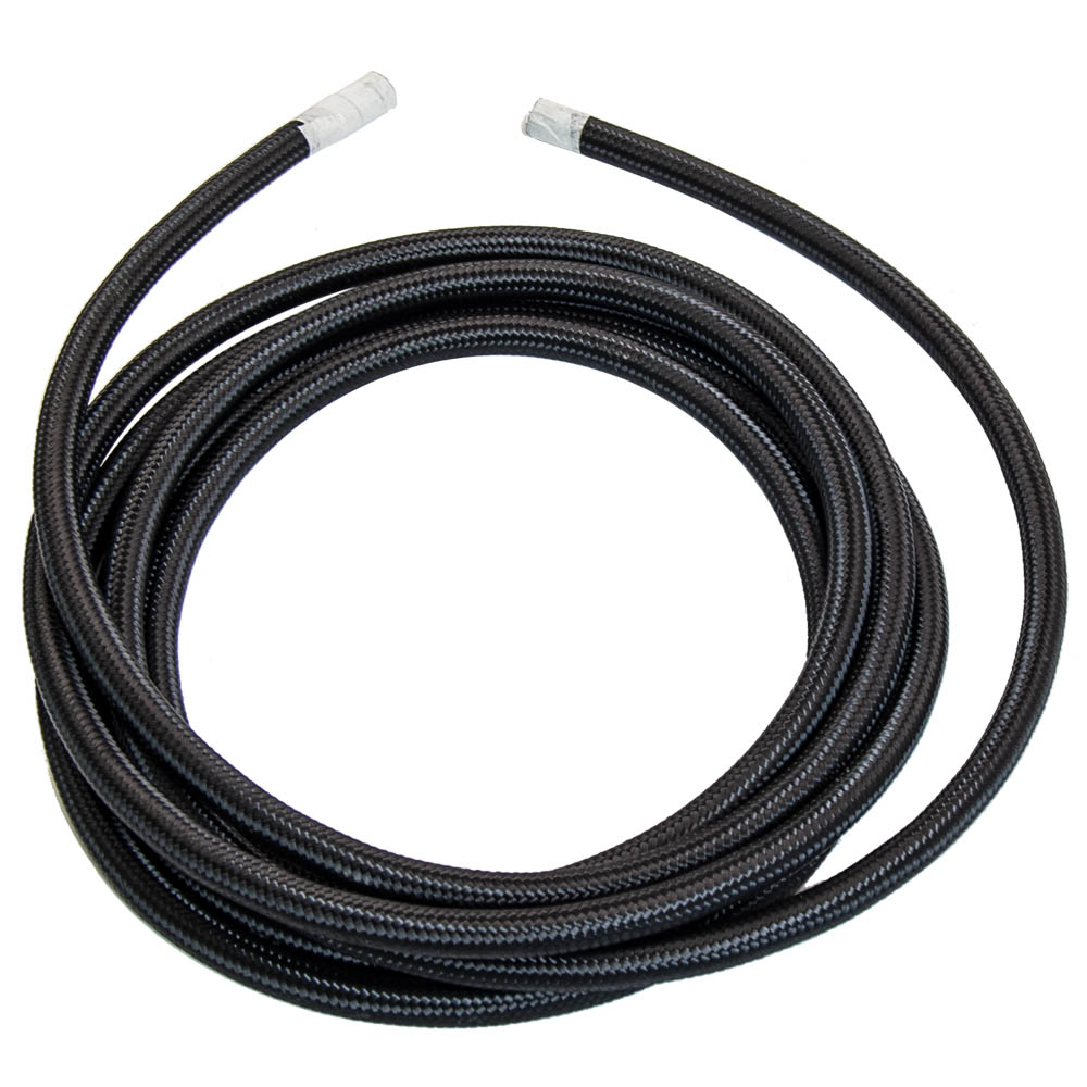 AN6 AN-6 5m Kit d'extrémité de tuyau d'essence tressé Oil Fuel Hose End Kit