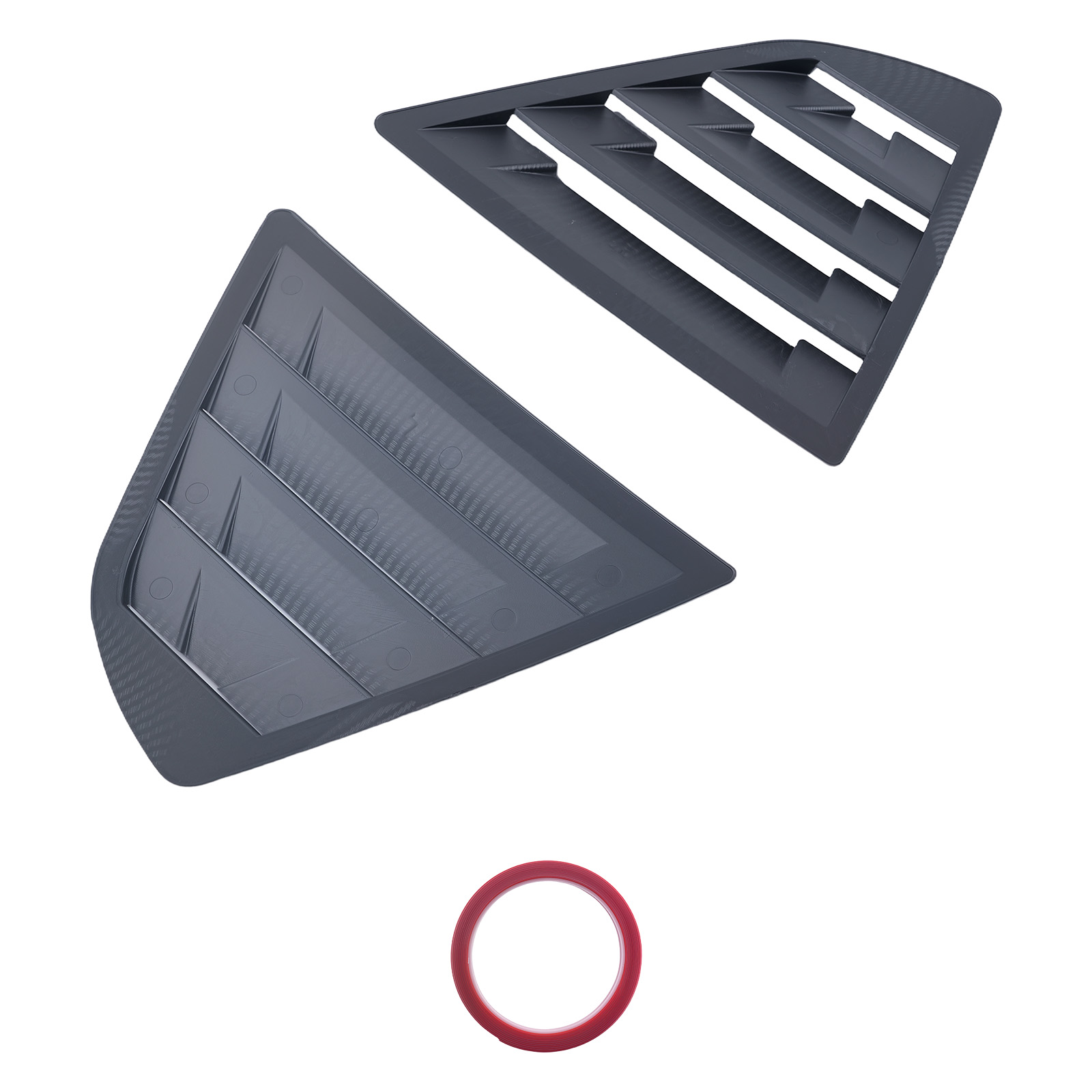 Rear Side Window Louvers for Toyota Camry 2018-2024 ABS Carbon Fiber Painted
