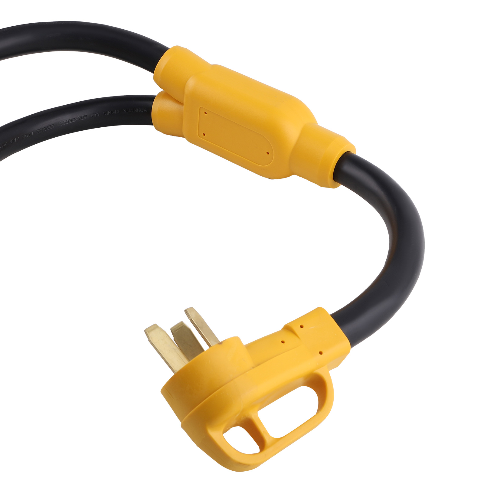 10-50 Y Adapter for EV Charger/Welder - 50A 250V, 6250W, 3ft, NEMA 10-50P