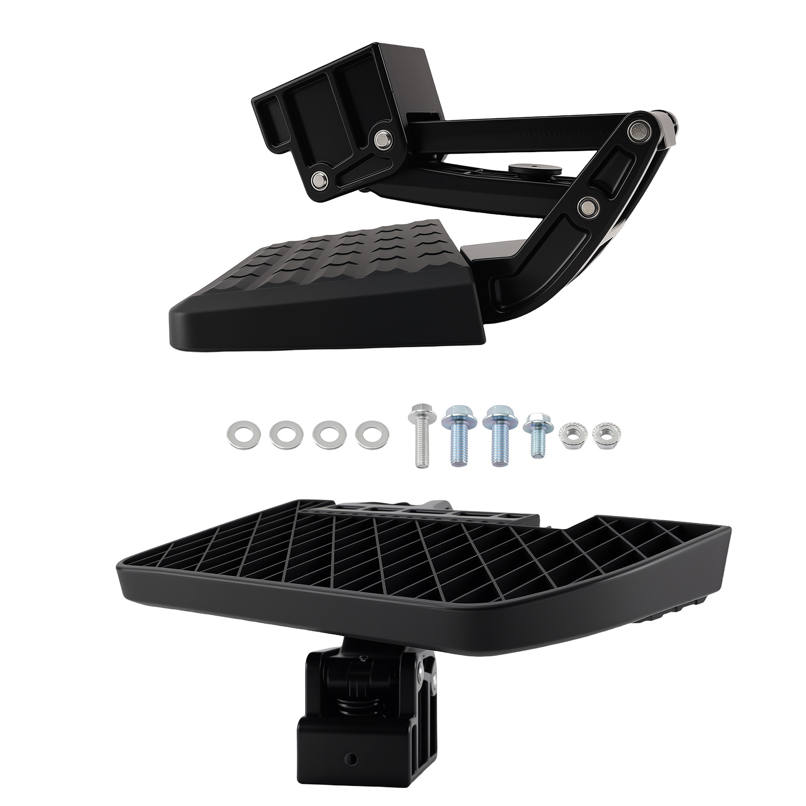 Black Aluminum Bed Step for Ford F150 2015-2020 75312-01A Retractable Rear