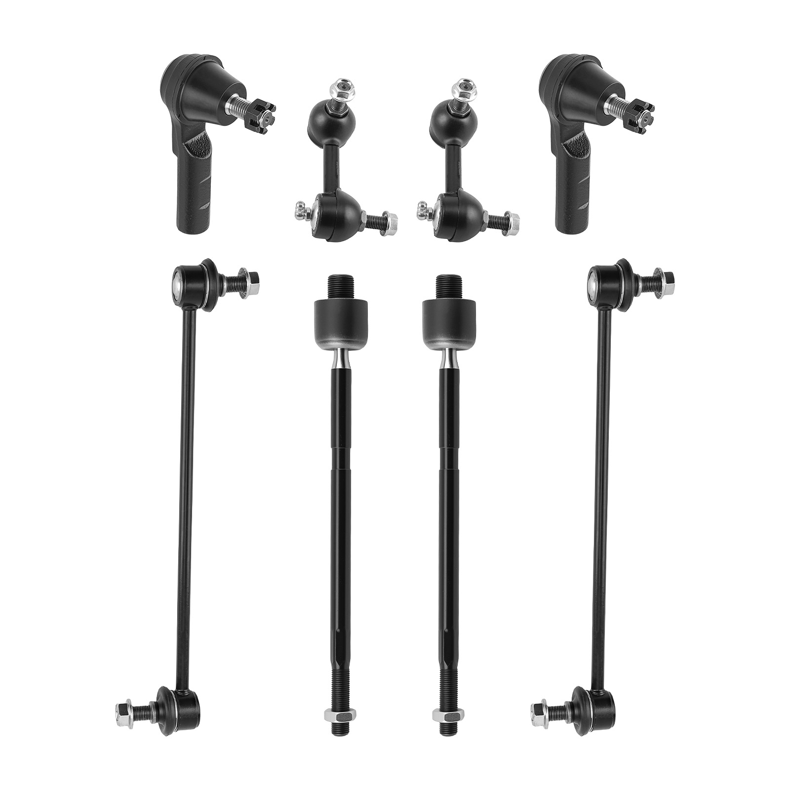12pc Control Arm Suspension Kit with Ball Joint Tie Rod Set for Honda CR-V 07-11