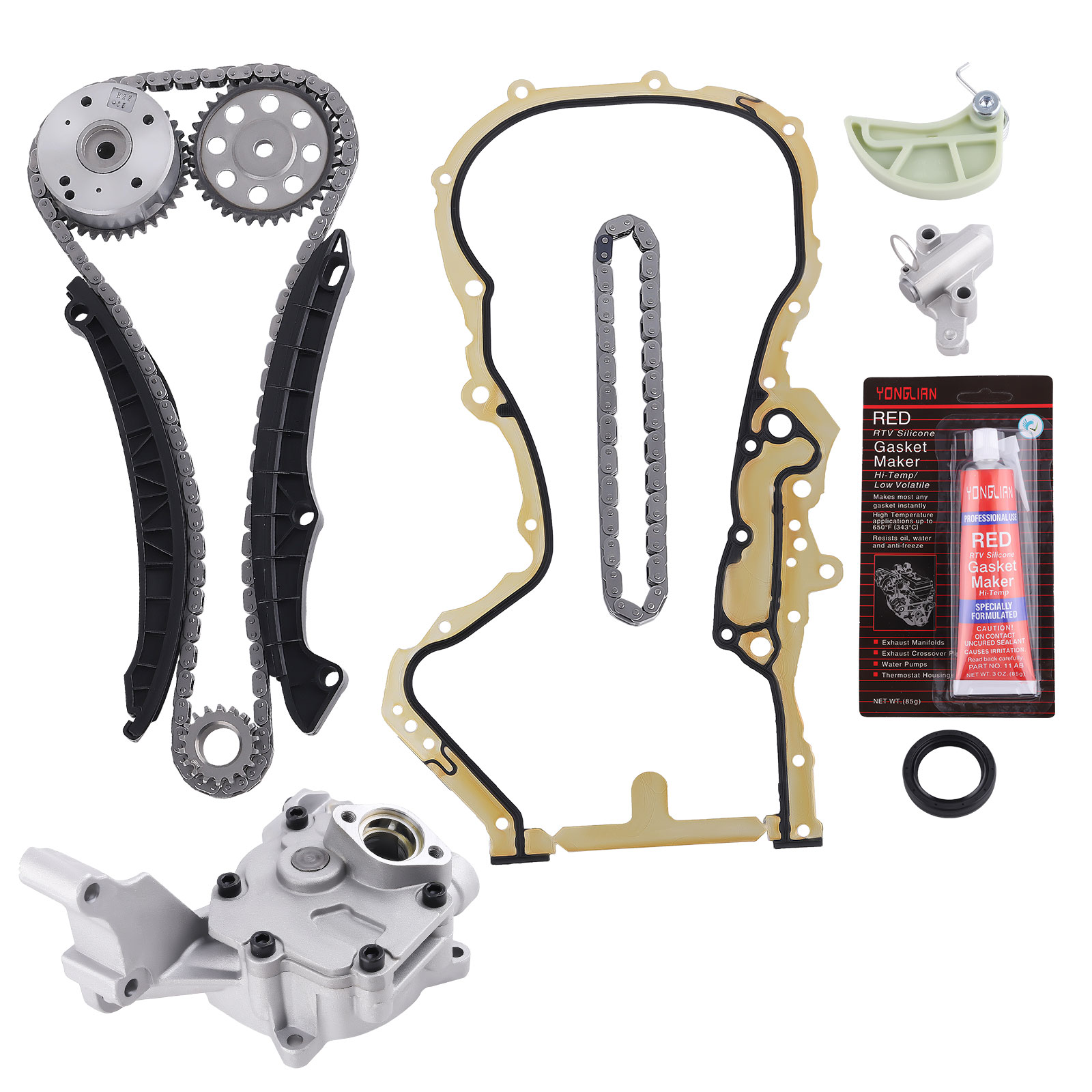 Steuerkettensatz+Dichtung+Ölpumpenkette for AUDI SKODA VW 1.4 TSI 03C109571F