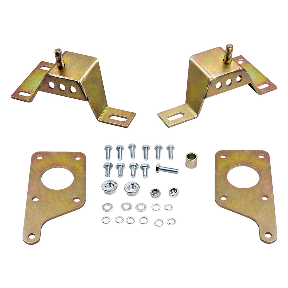 Swap Adapter Plates w/4.6 Solid Motor Mounts  for Ford Mustang W/4.8L 5.3L 6.0L