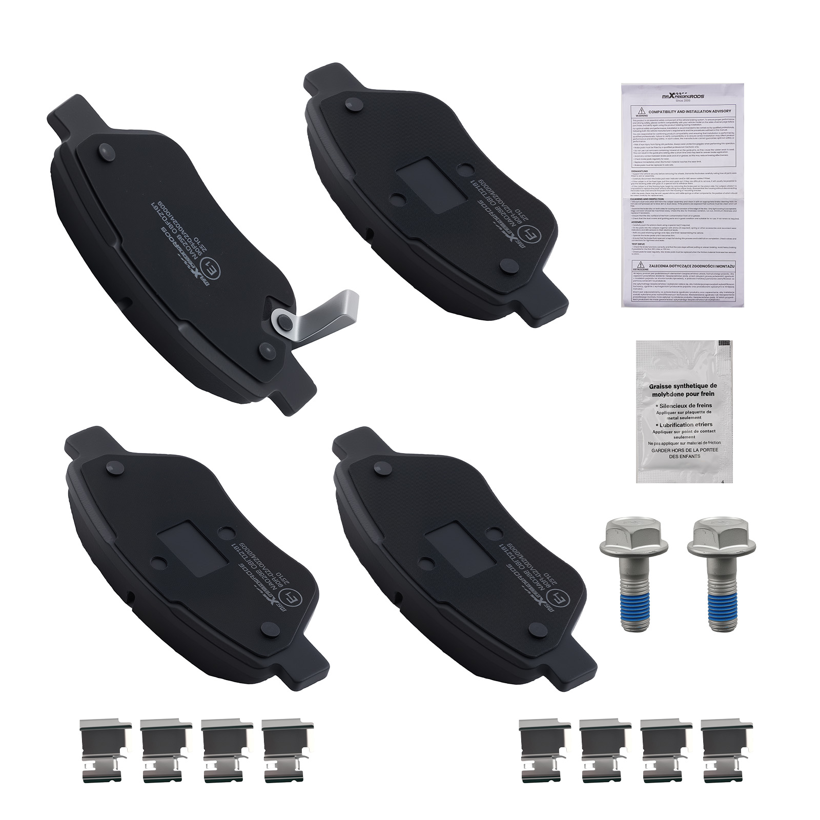 Bremsbeläge Vorne For Opel Adam M13 Corsa D S07 2006-19 1605153 53.3mm 93191697