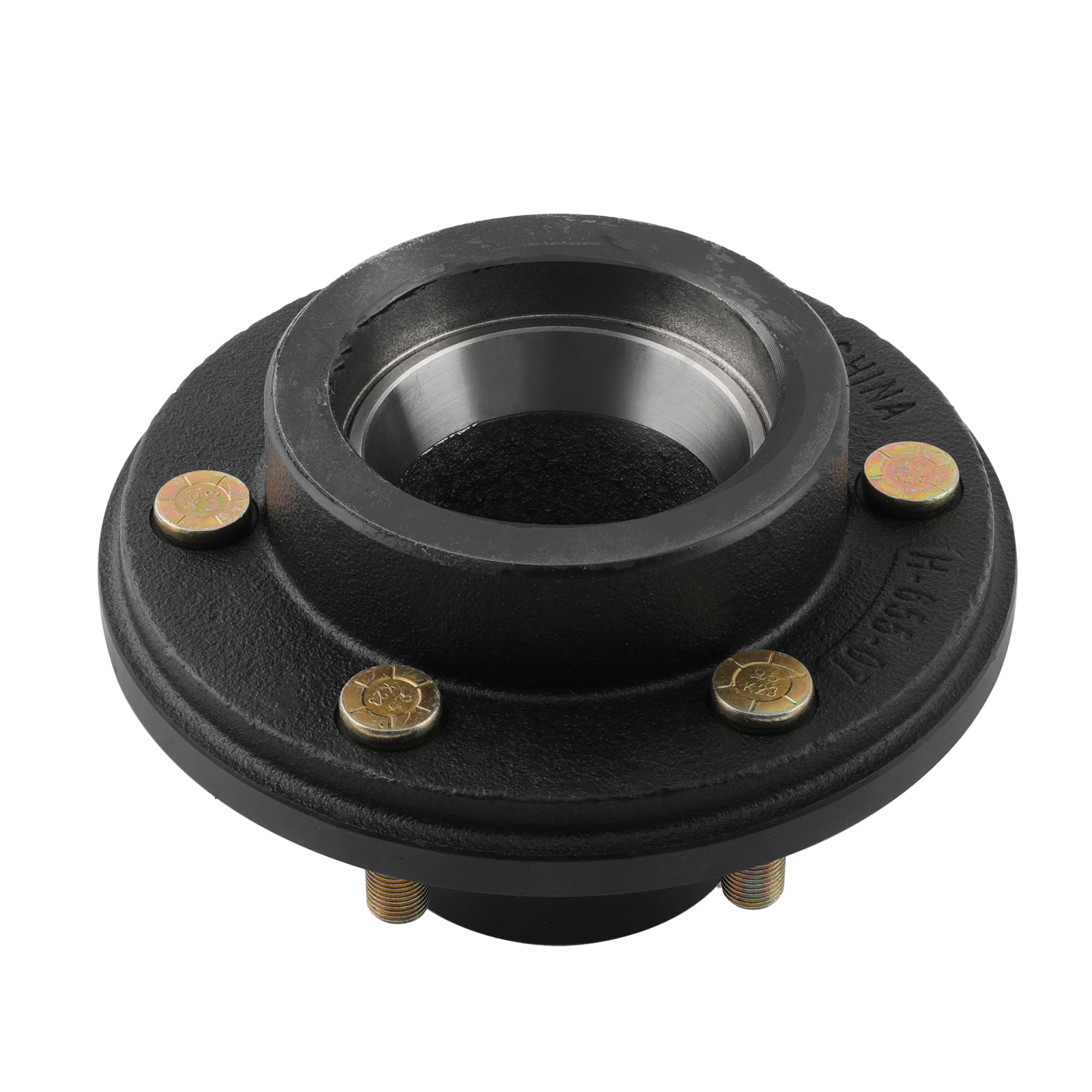 2PC TRAILER HUB CONVERT MOBILE HOME ON 6X5.5 IDLER AXLE BEARINGS SEALS  15123
