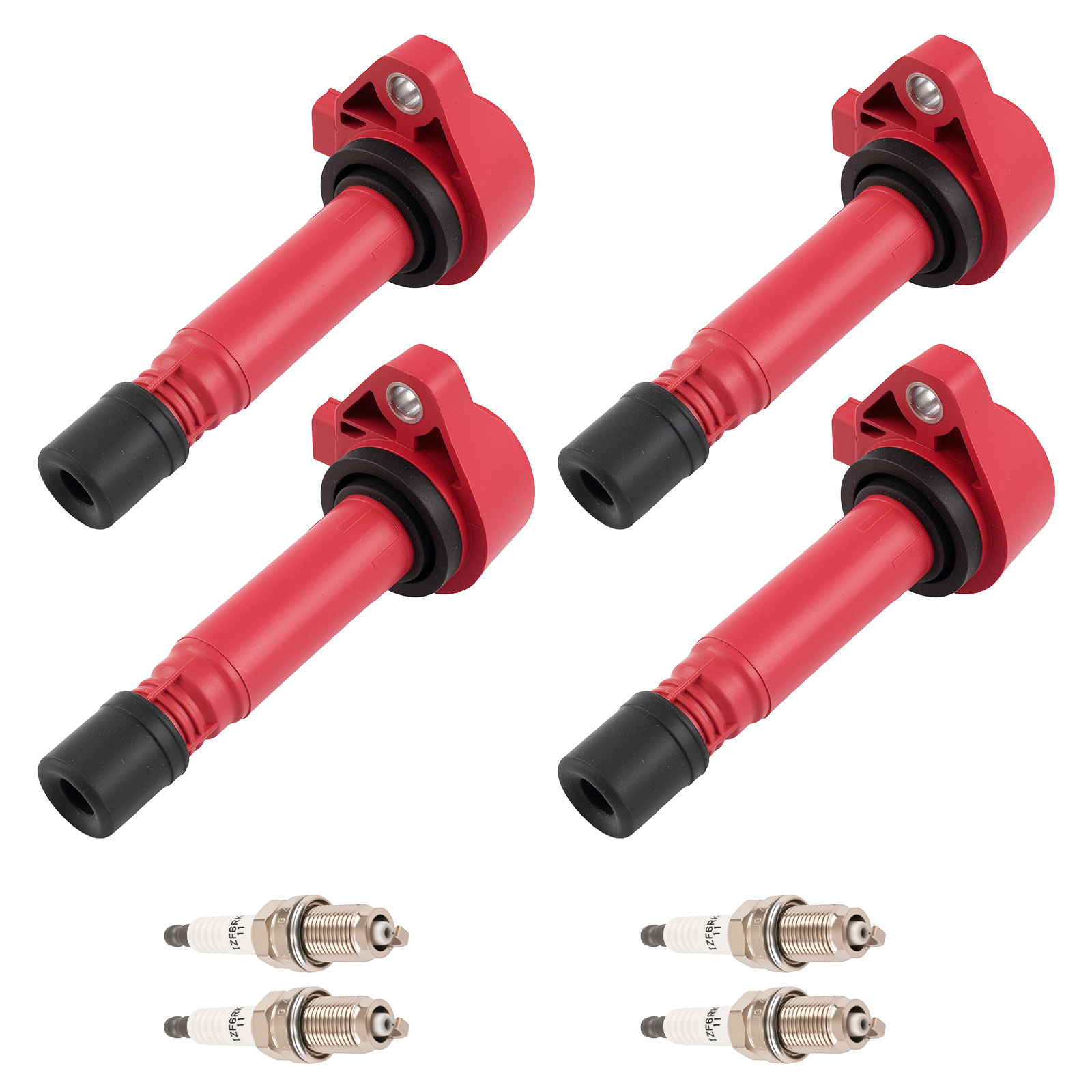 4x Ignition Coil + 4x Iridium Spark Plug for 2006-2011 Honda Civic 1.8L UF582