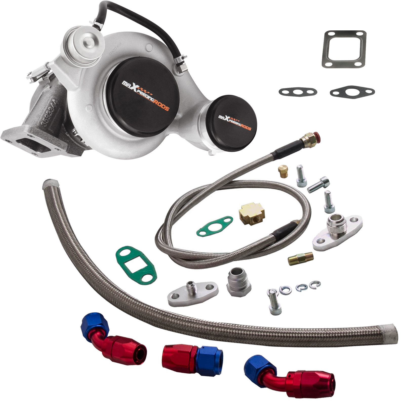 HY35W Turbocharger AR .66 for Dodge RAM 2500/3500 + Oil Feed & Drain Line Kits