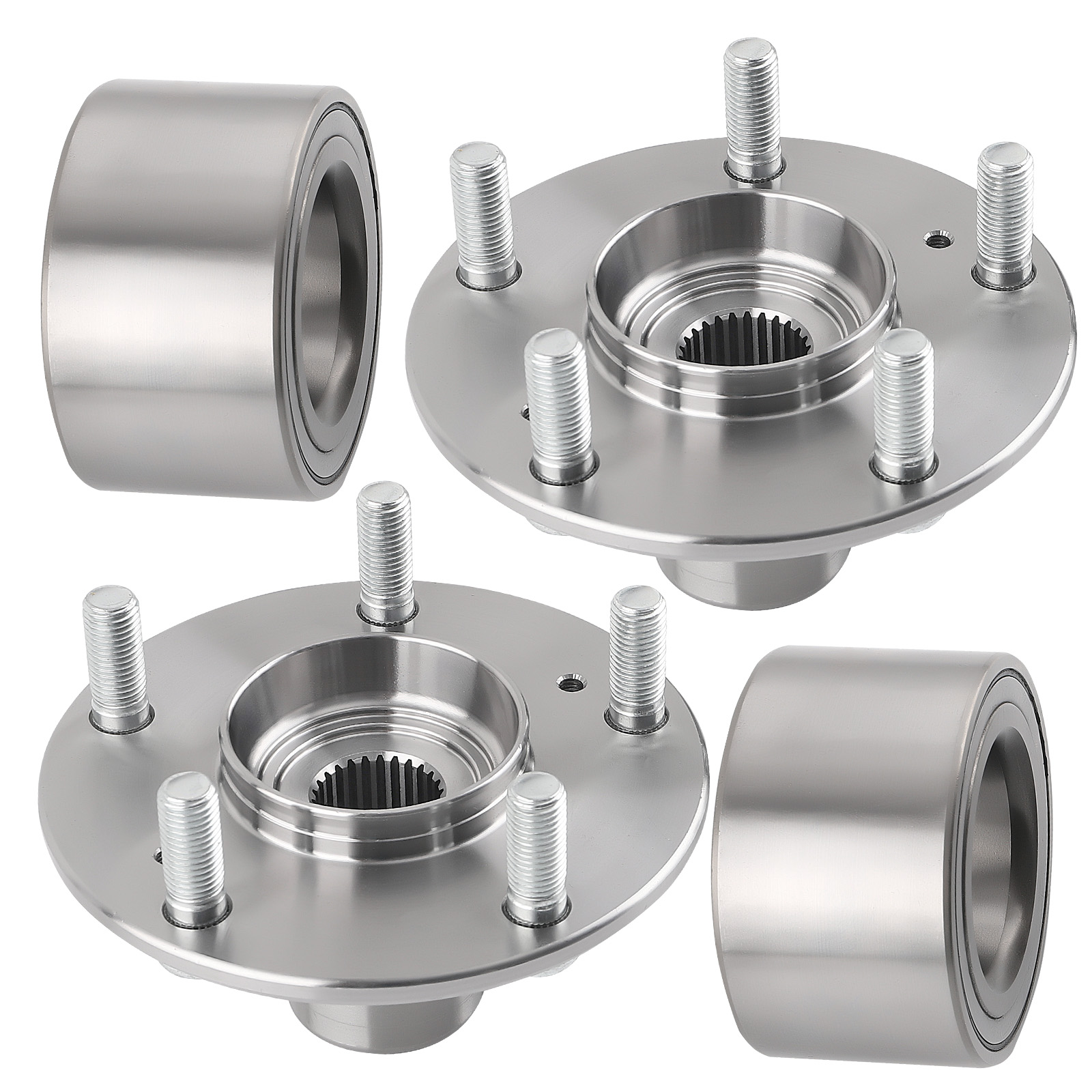 Front Wheel Bearings and Wheel Hubs For Honda Civic DX EX  Hybrid 1.8L NT510089