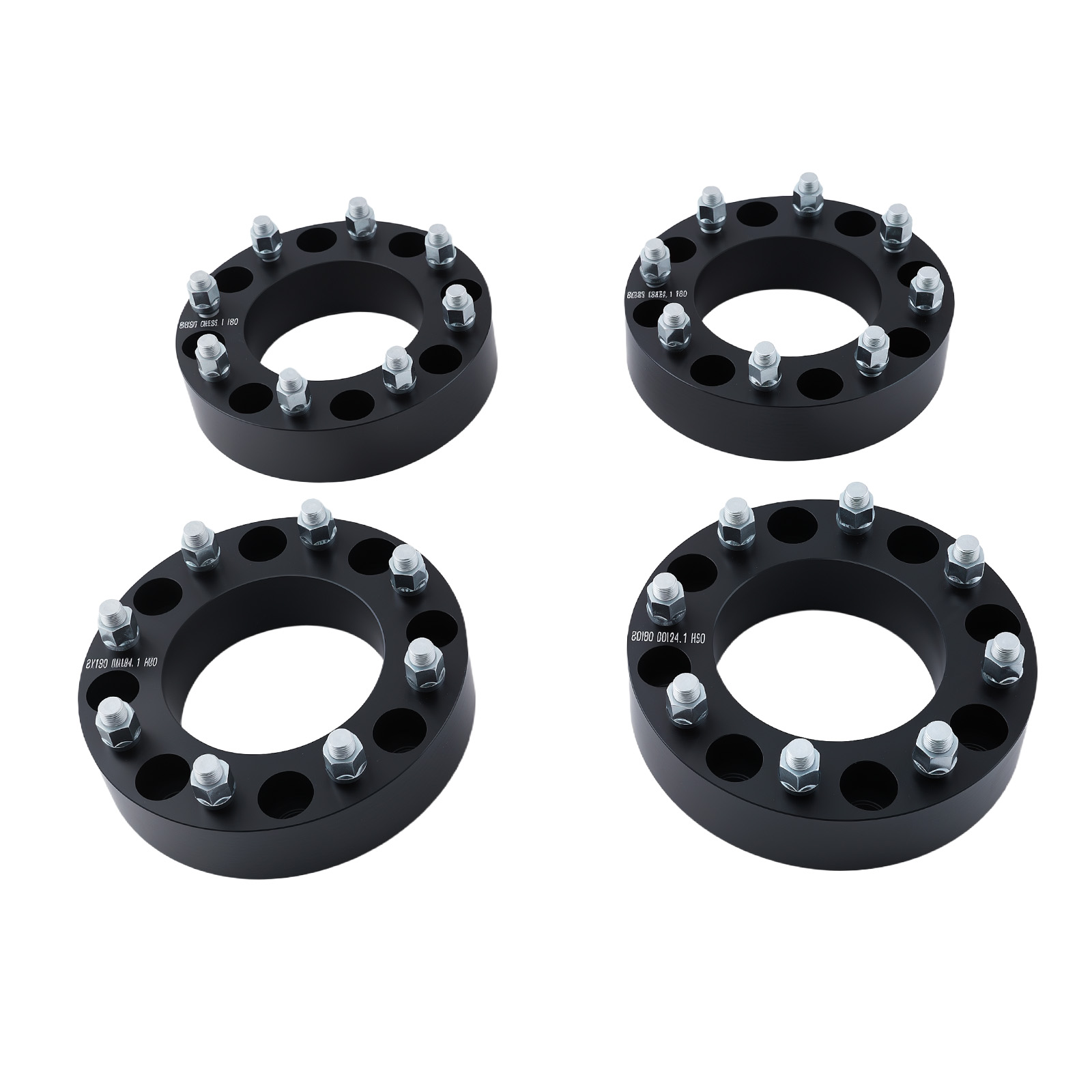 8x180 2 Inch Hub Centric Spacers for Chevrolet GMC 2500HD 3500HD 2011-2023