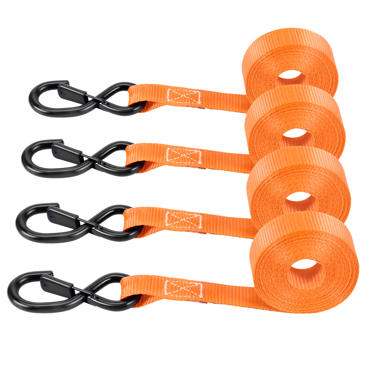 1 inch Heavy Duty  Ratchet Tie Down Kit 2200 lbs fit for Transport for ATV Truck