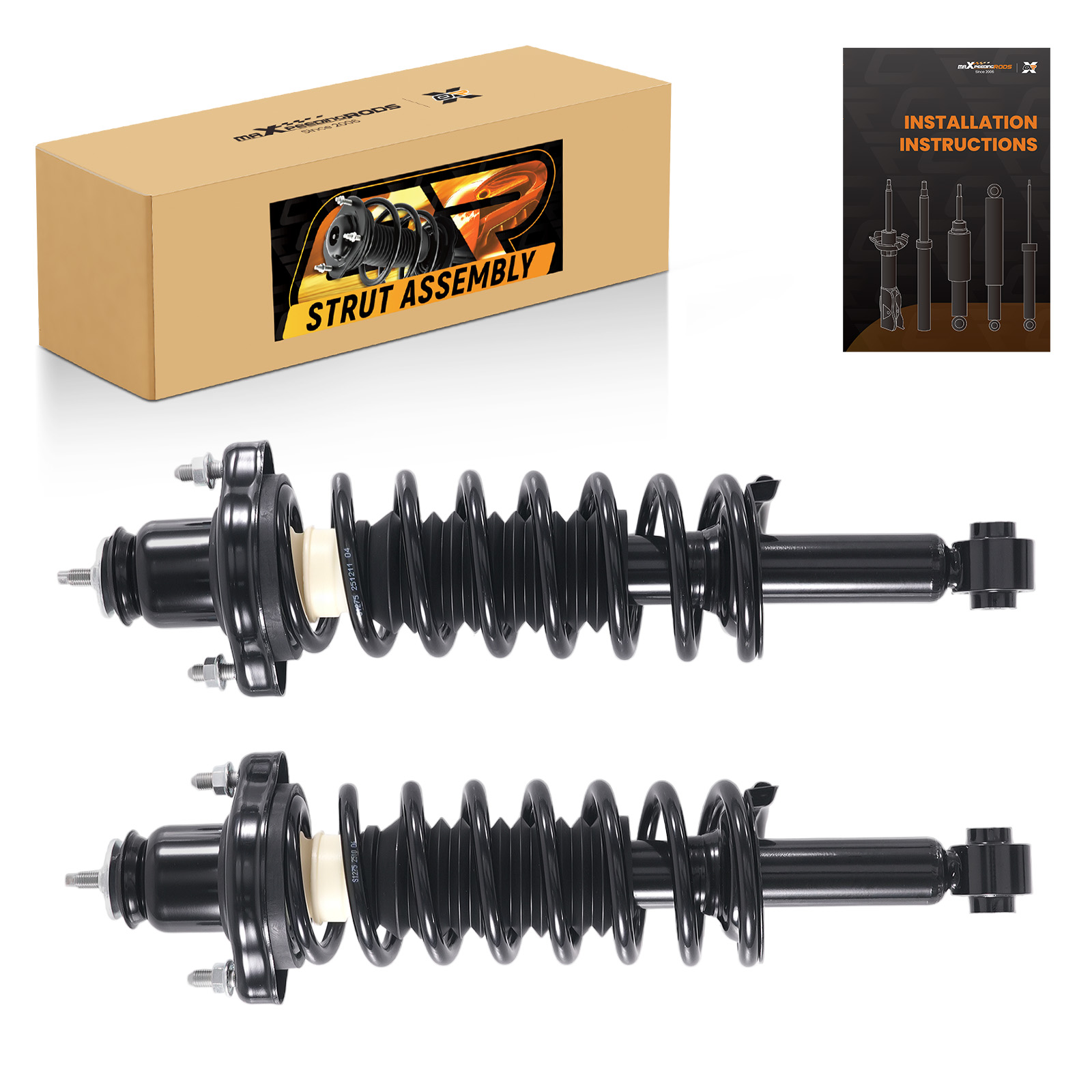Quick Rear Strut Spring Assembly For Mitsubishi Lancer 2008 - 2010 GTS