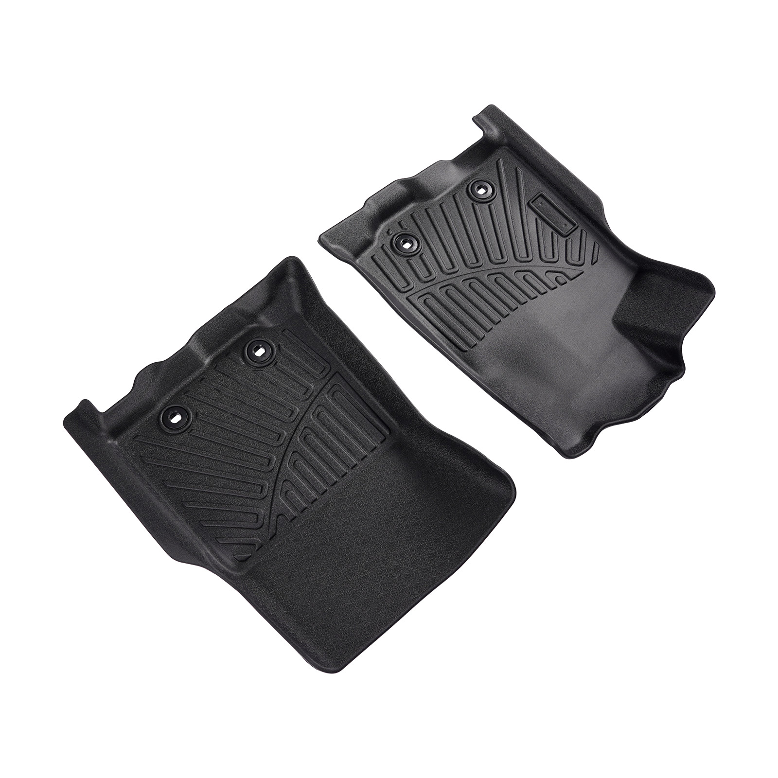 TPE Waterproof 2 Row Floor Mat Liners For Toyota Tacoma Double Cab 2016-2017 QME