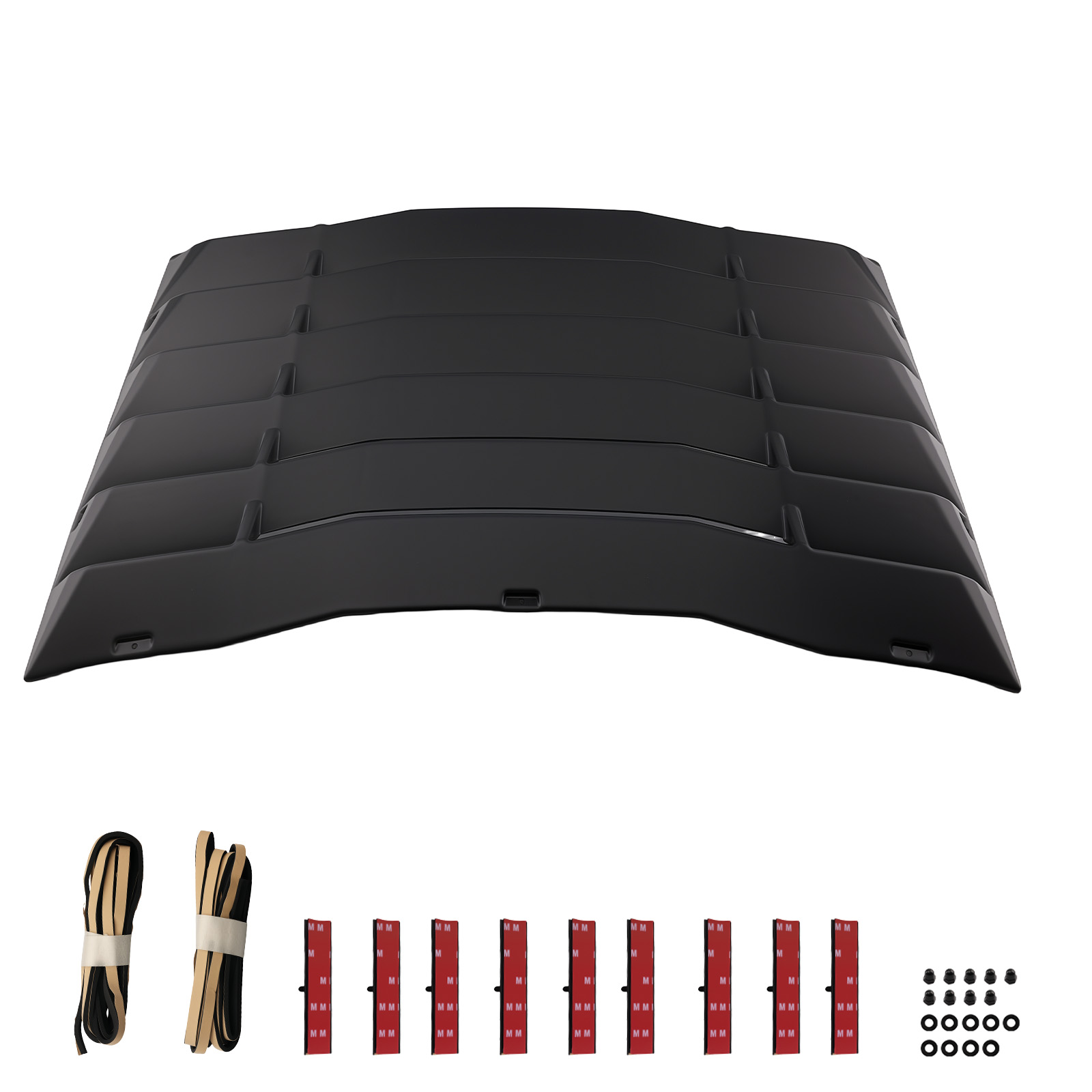 Rear Window Louver Cover Matte Black Windshield Shade for Chevy Camaro 16-24