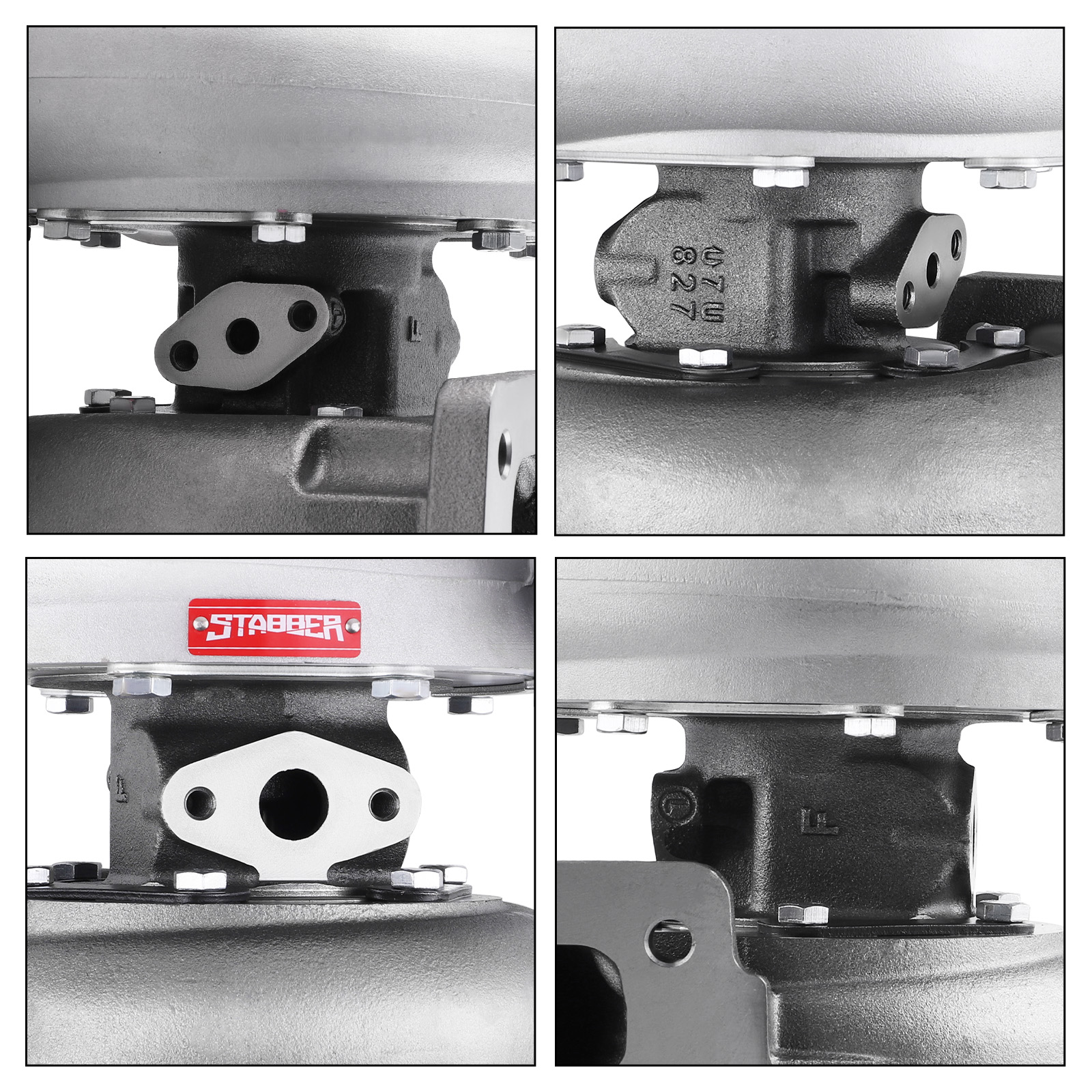 Billet GT45 T4 Turbo 600+HP for 4.0L-6.0L Engines V-Band Turbine A/R 1.05