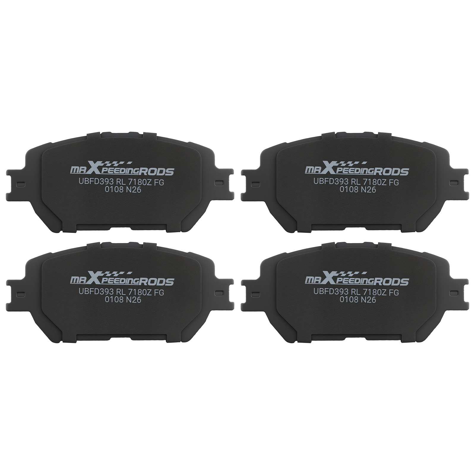 Front Left&Right Brake Pads Kit for Lexus IS250 2009-2015/GS300 2006 w/Hardwares