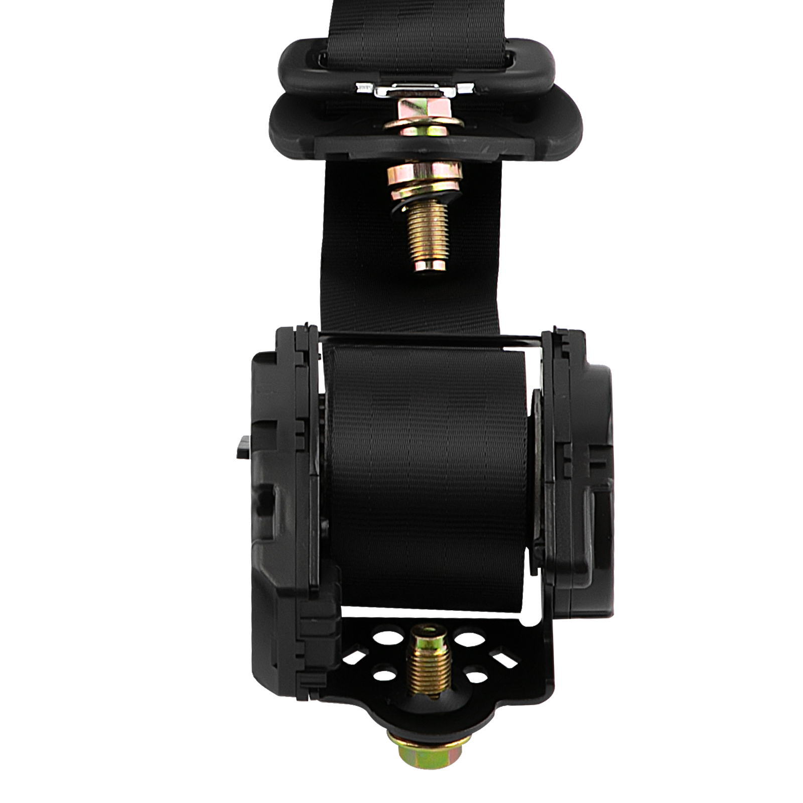 New 3 Point Harness Safety Belt Seatbelt Retractable Black Buckle Belt Universal