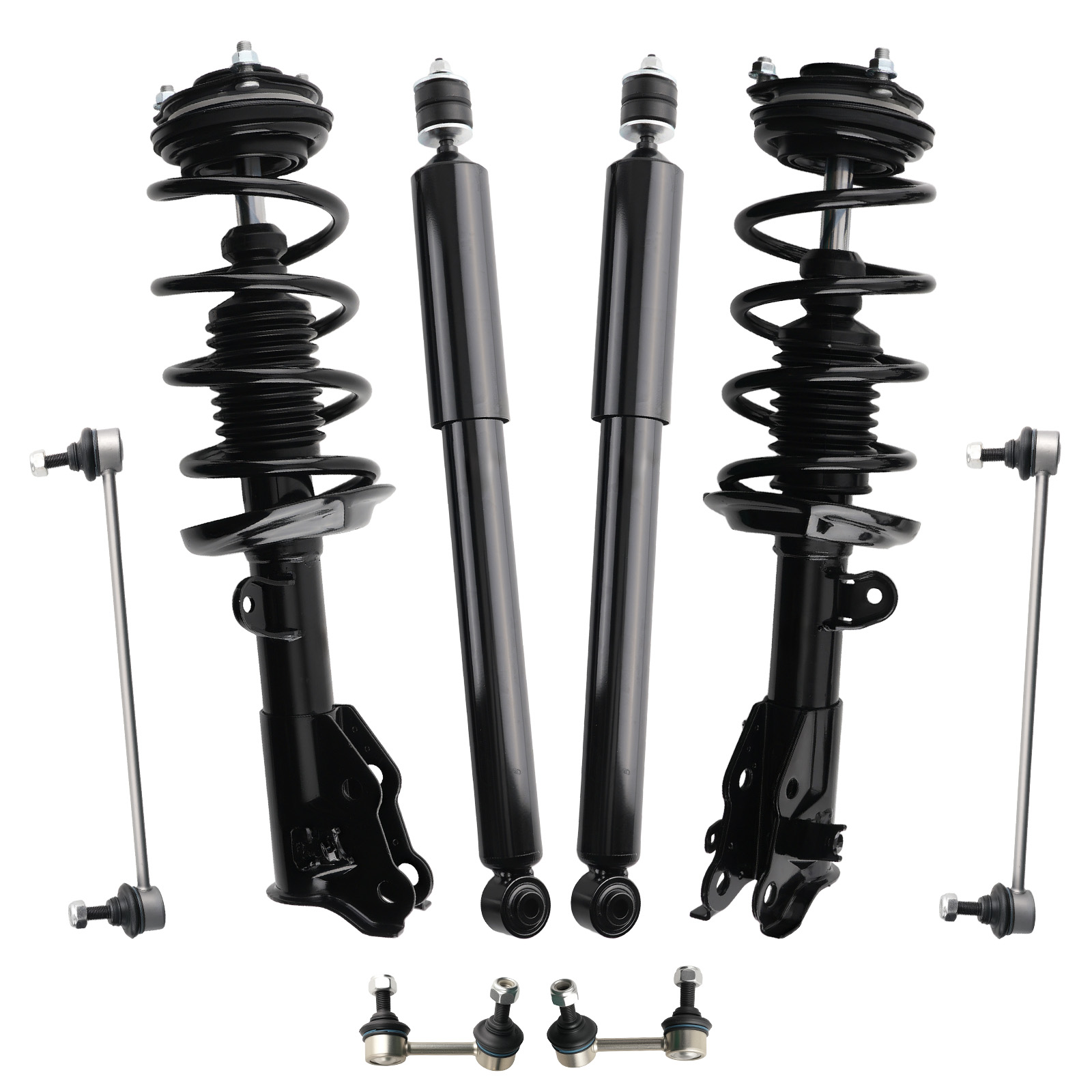 Front Complete Struts Rear Shocks Sway Bar 8PCS For 2013 2014 2015 Honda Civic