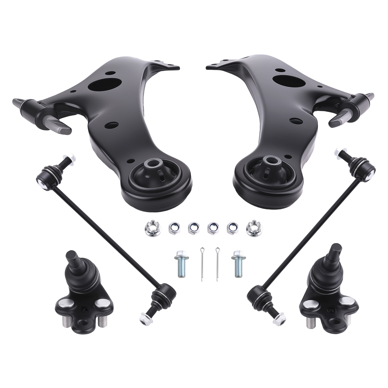 Suspension Kit Control Arms w/Ball Joints stabilizers for 2004-10 Toyota Sienna