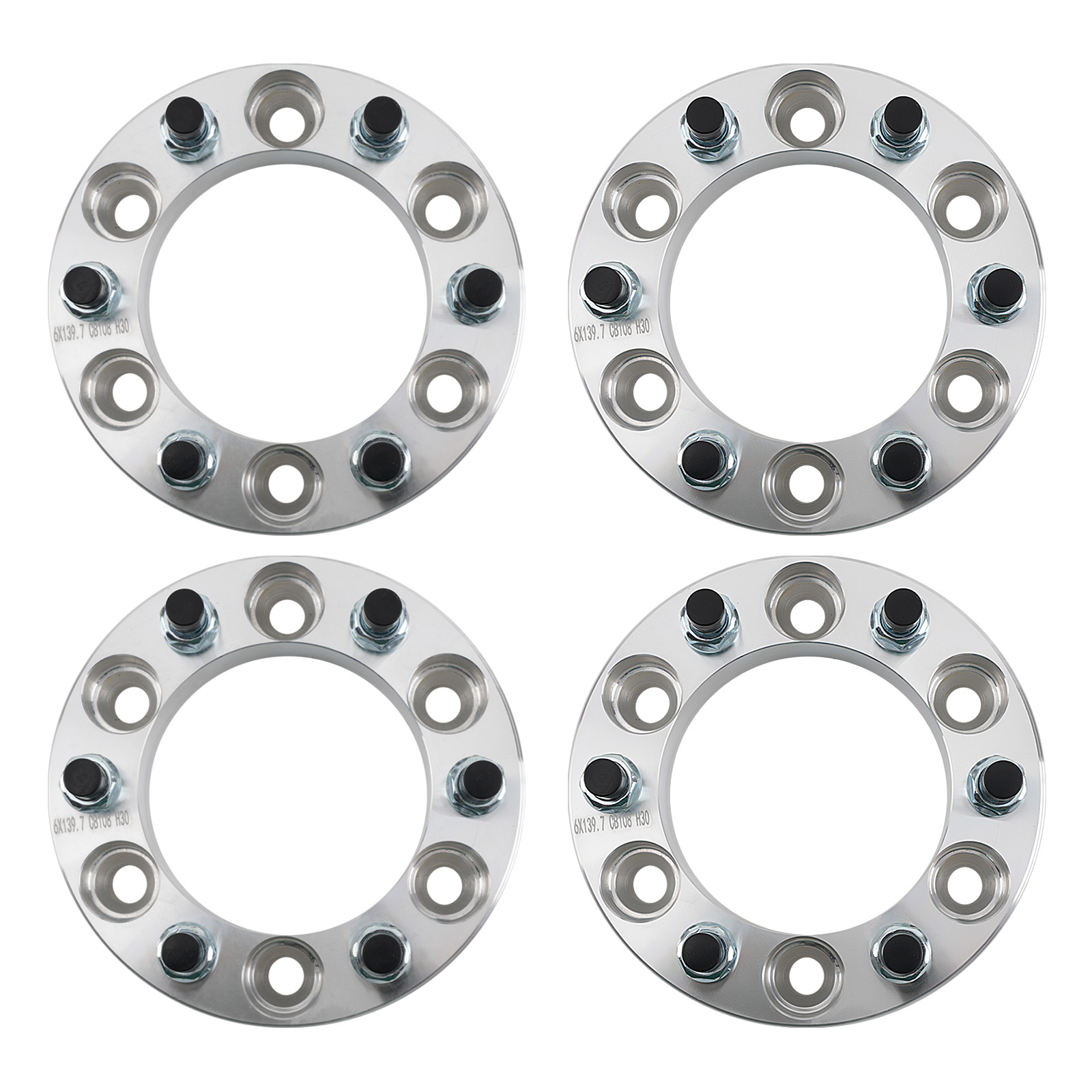 30mm 6 Stud Wheel Spacers 6x139.7mm For Toyota Landcruiser Pajero Hilux Prado