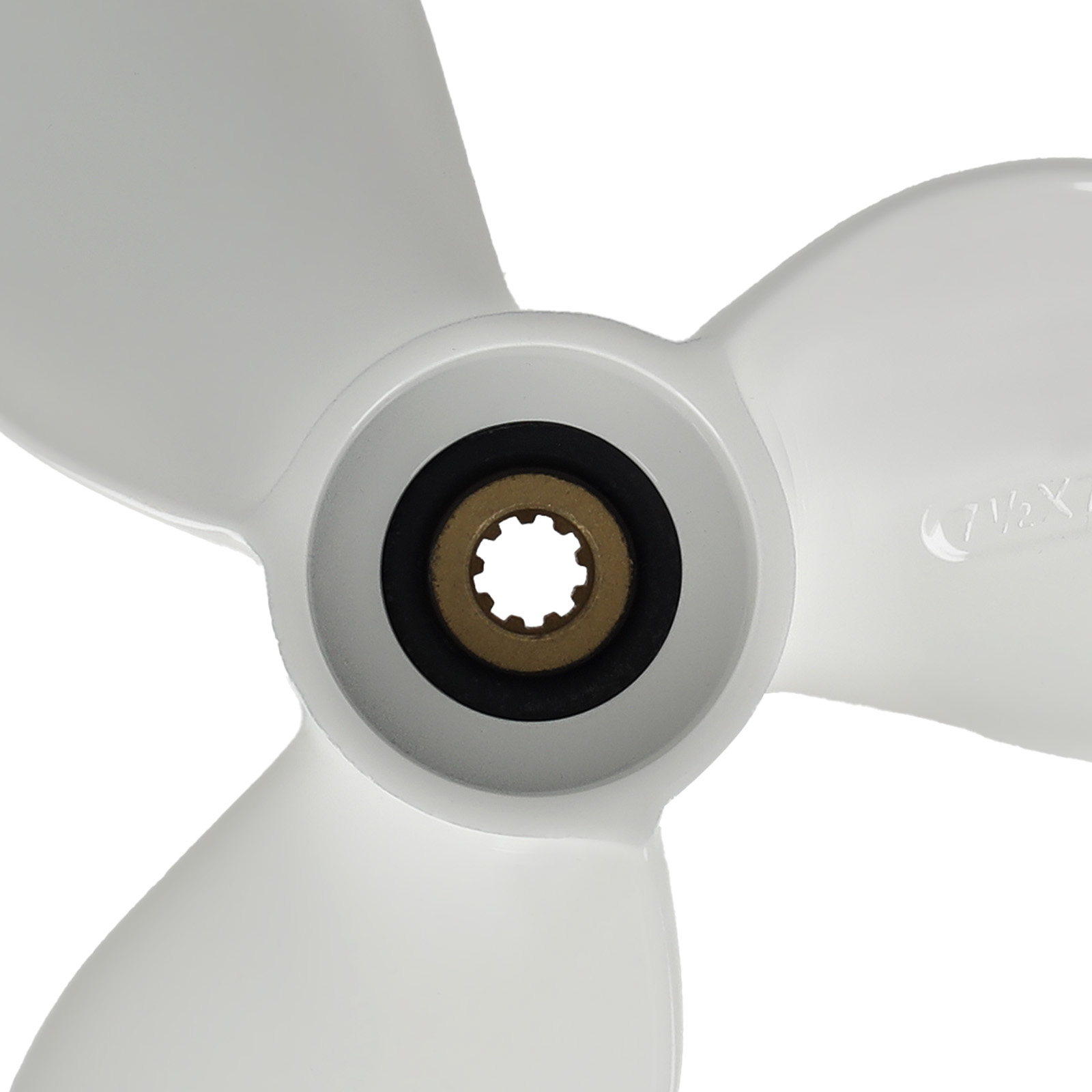 7.5x7 Aluminum Propeller for Yamaha 4-6HP 6E0-45943-01-EL RH 9 Tooth