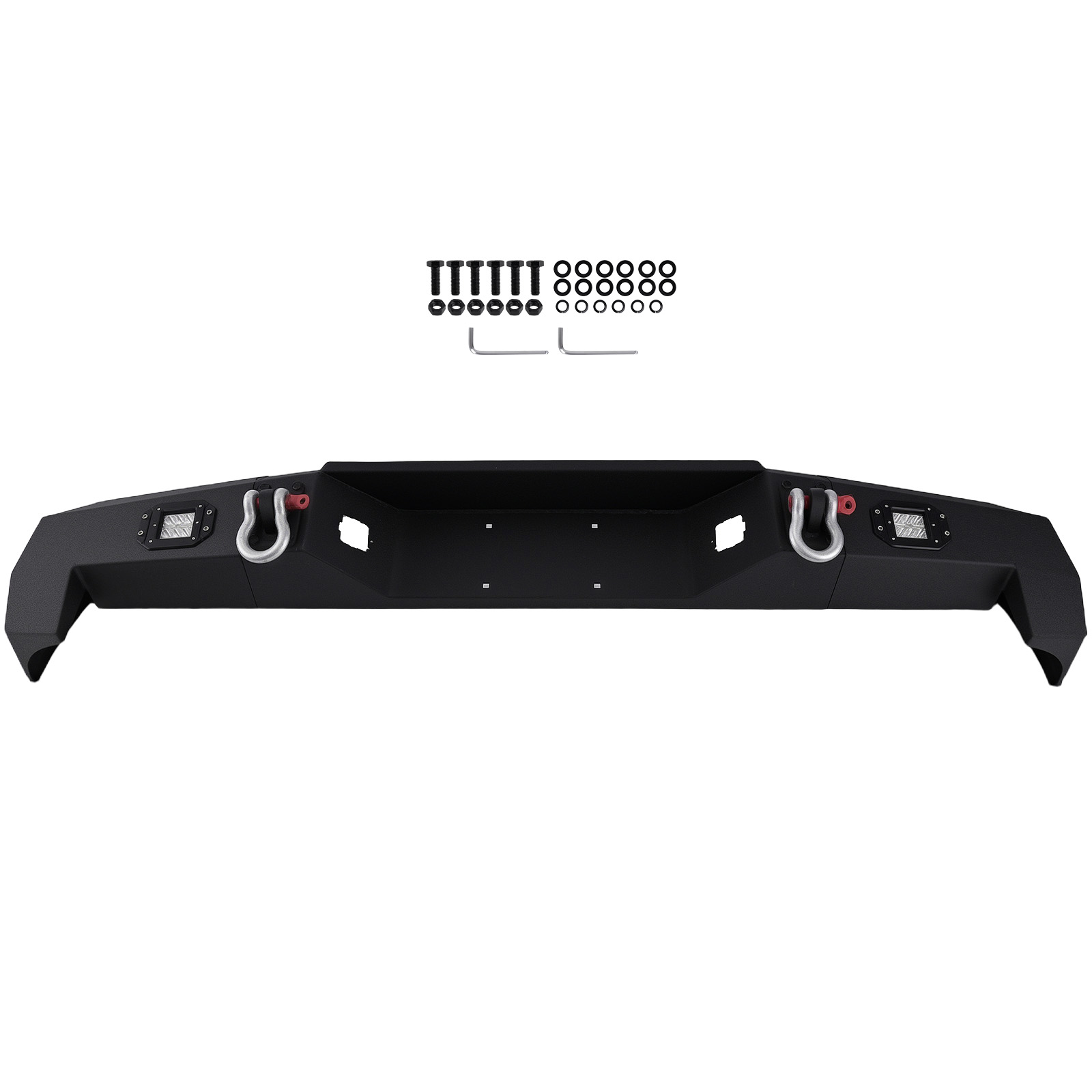 Rear Bumper Assembly for Toyota Tacoma 2005-2015 W/ LED Lights&Mounting Hardware