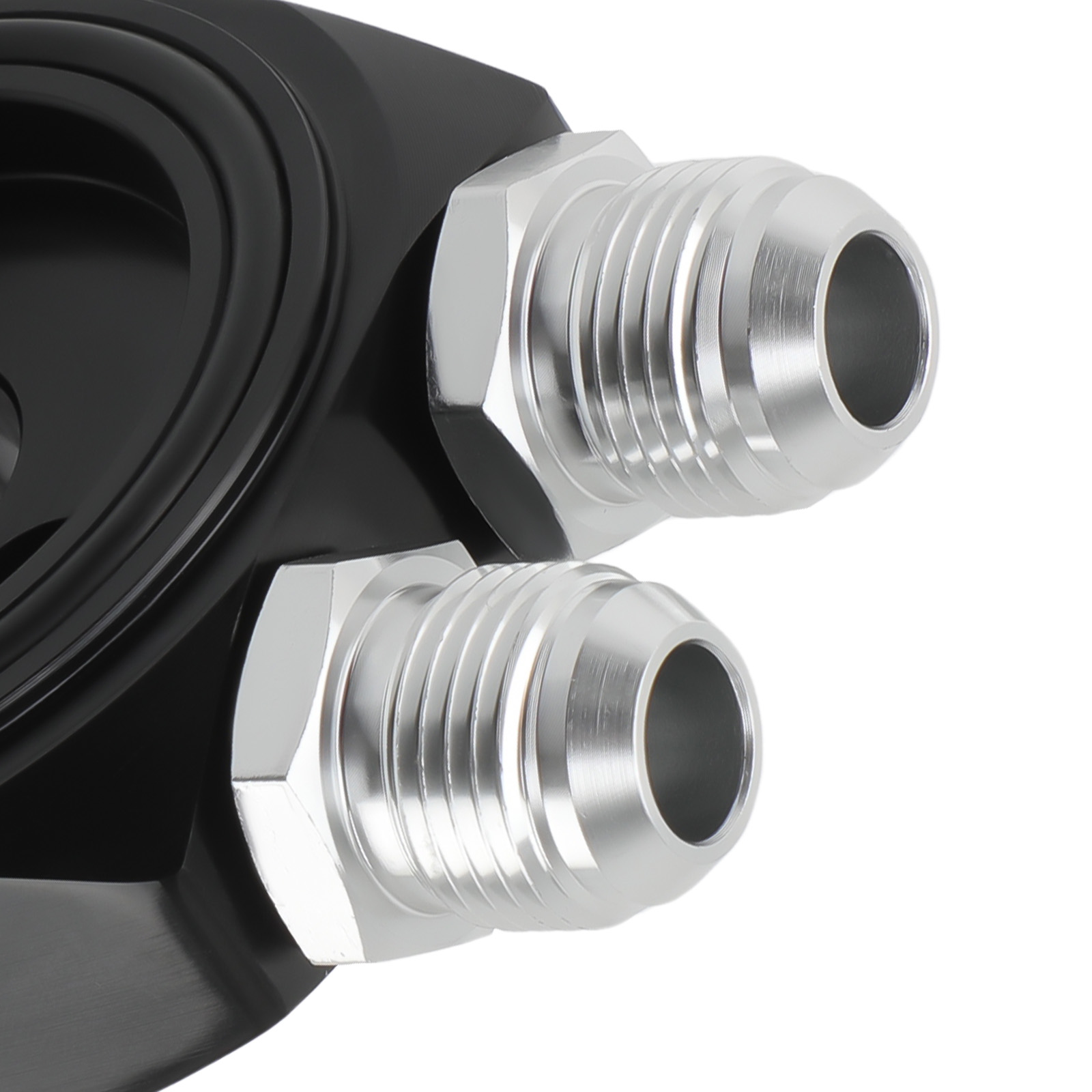Schwarz Neu 10 Reihe  An10 Universal Engine Oil Cooler Filter Adapter Hose Kit